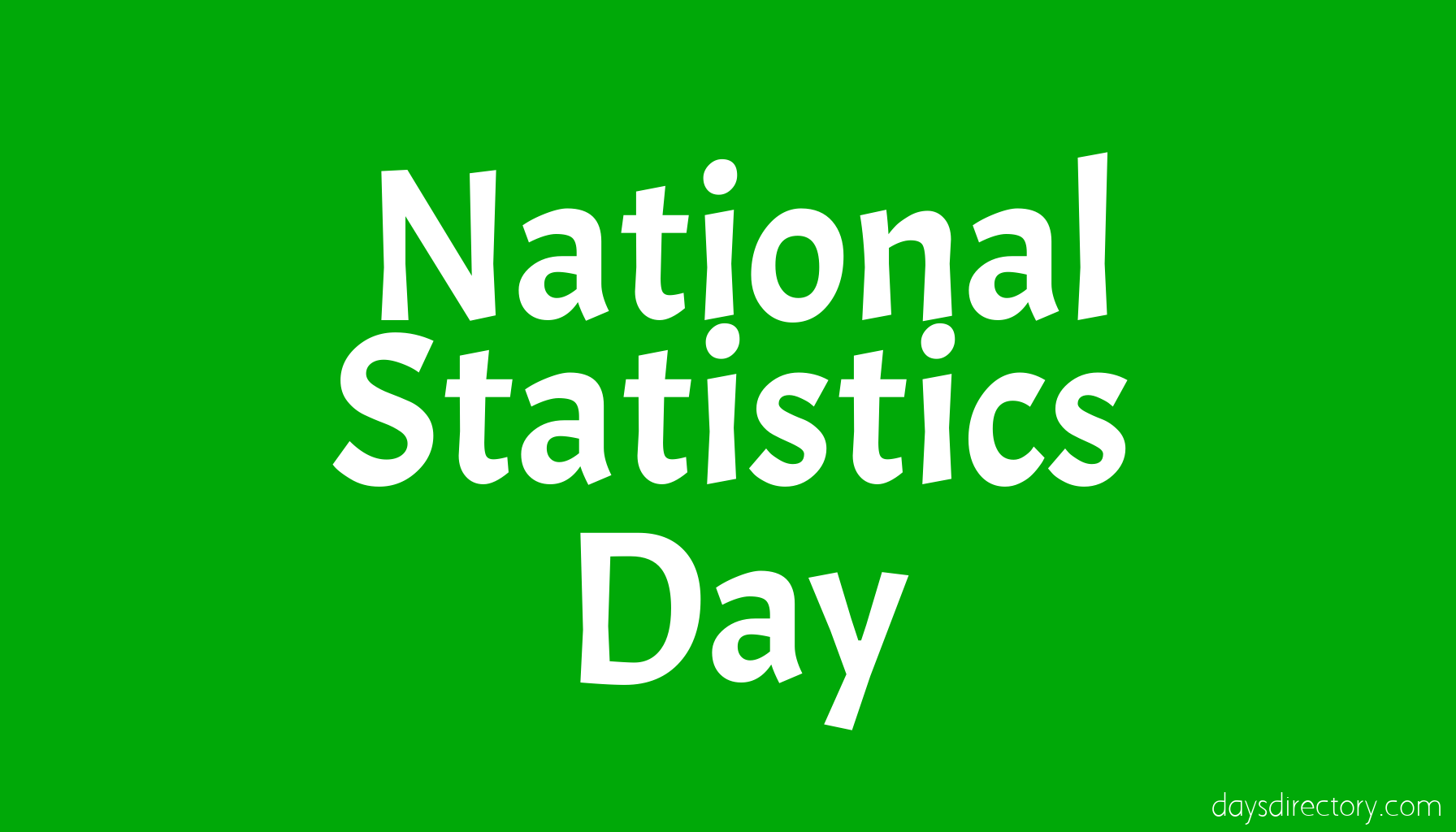 National Statistics Day