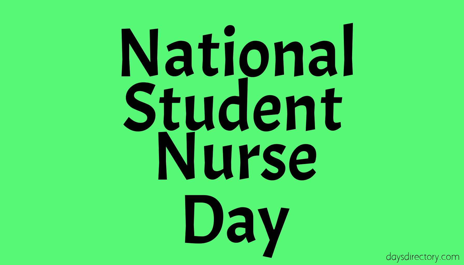 National Student Nurse Day