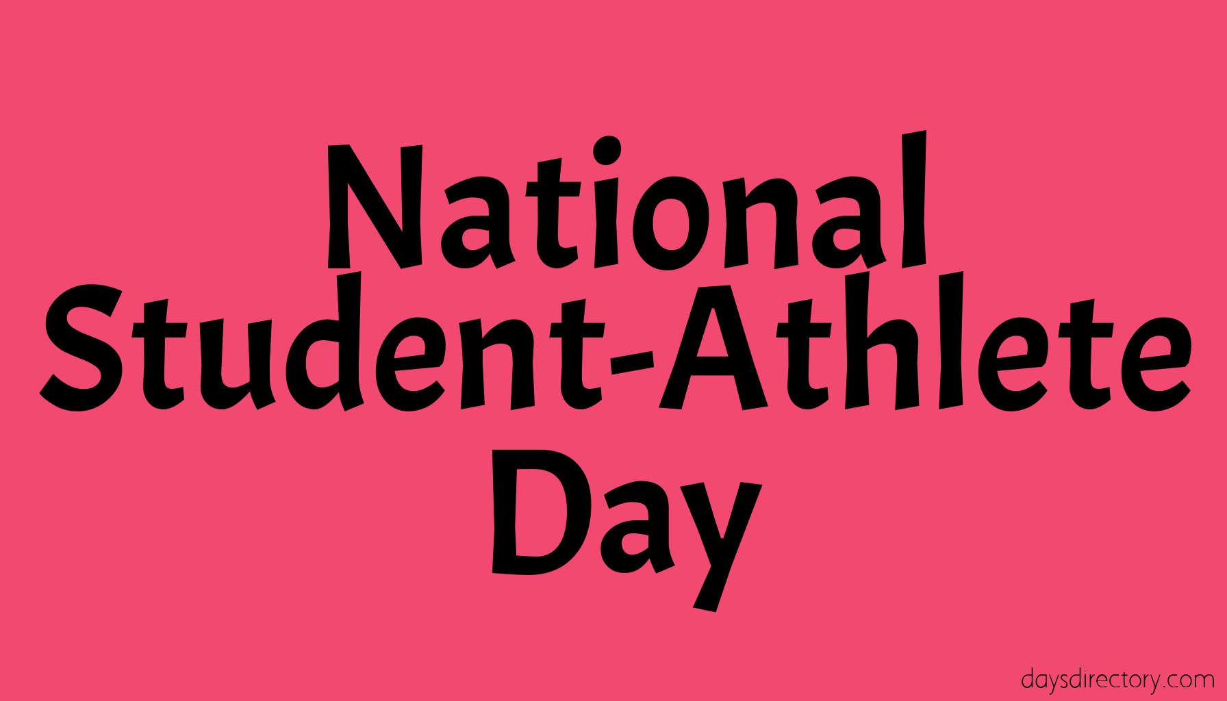 National Student-Athlete Day