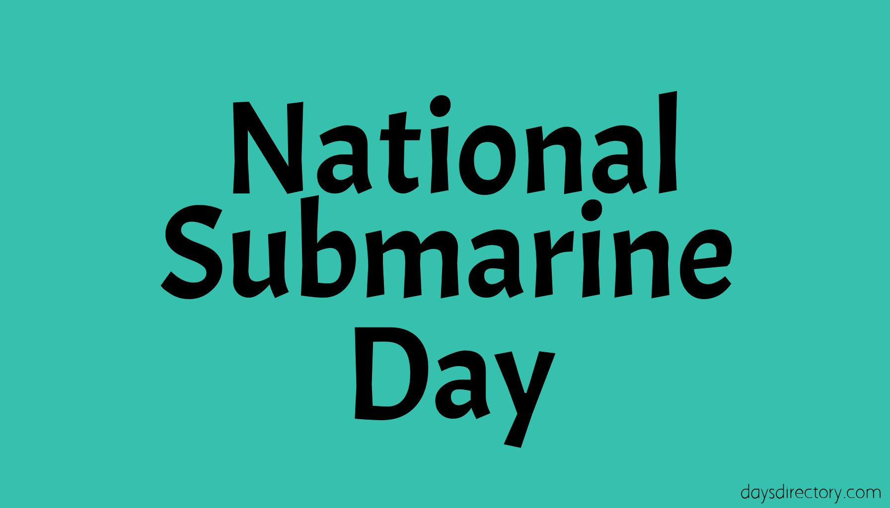 National Submarine Day