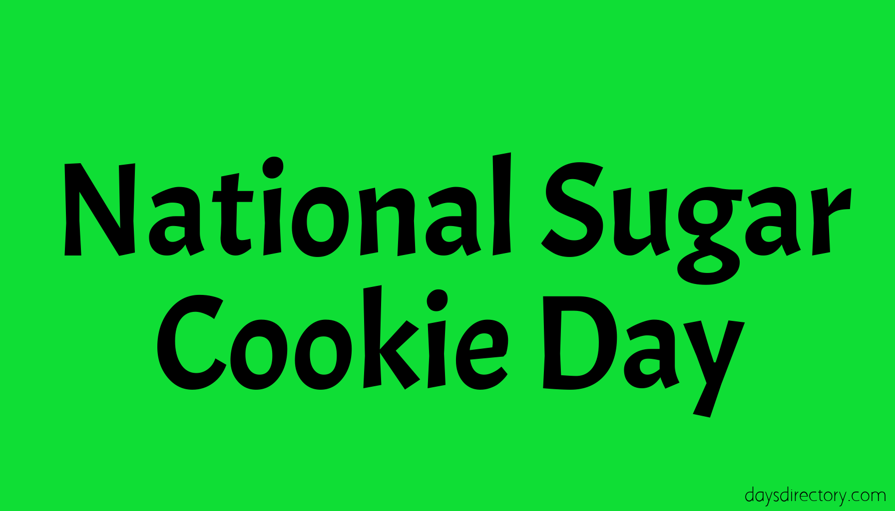 National Sugar Cookie Day