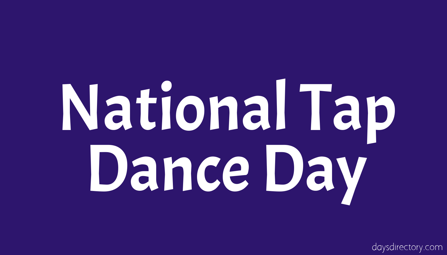 National Tap Dance Day