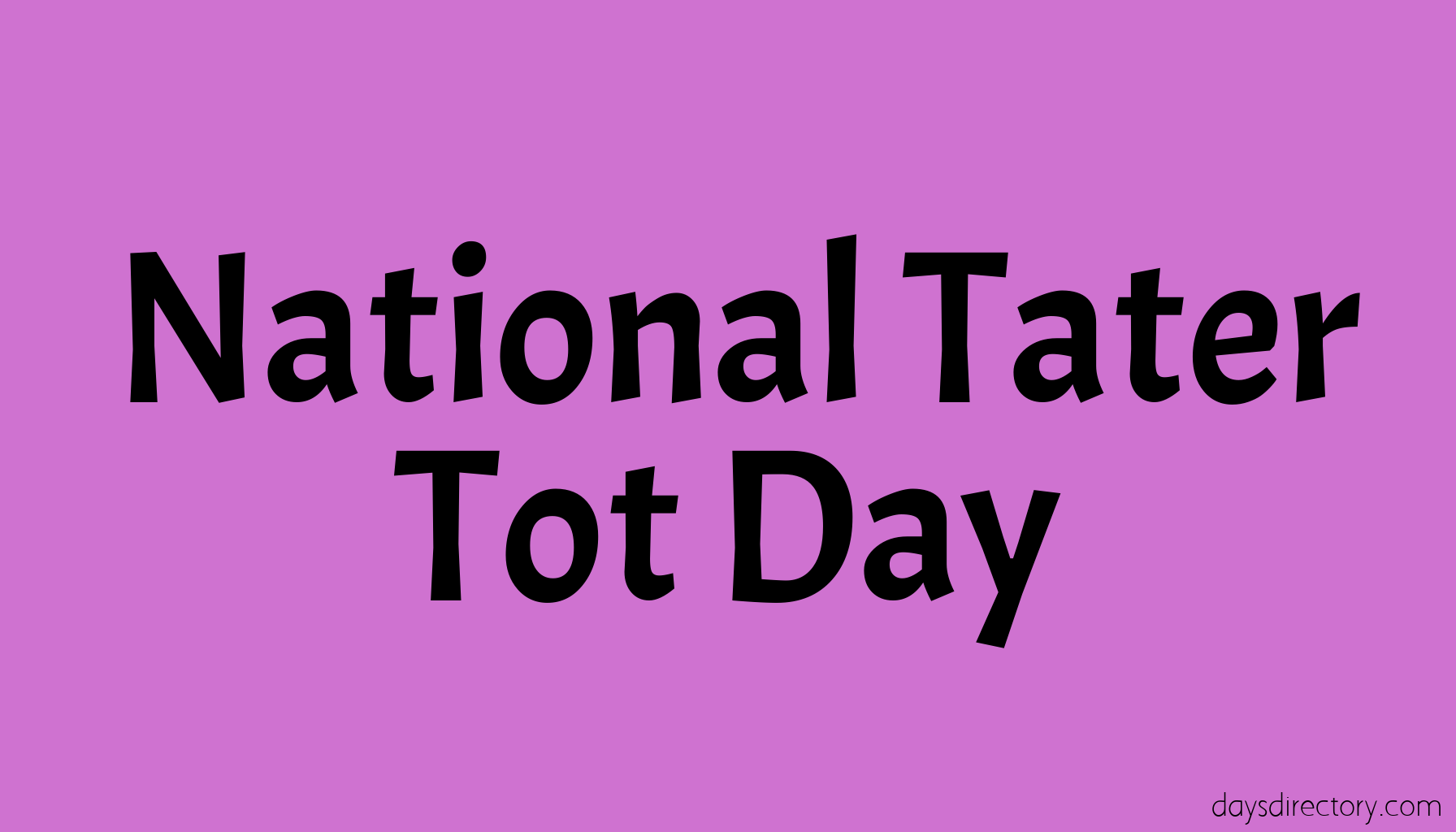 National Tater Tot Day