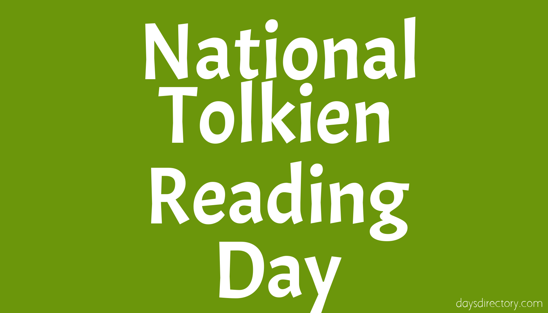 National Tolkien Reading Day