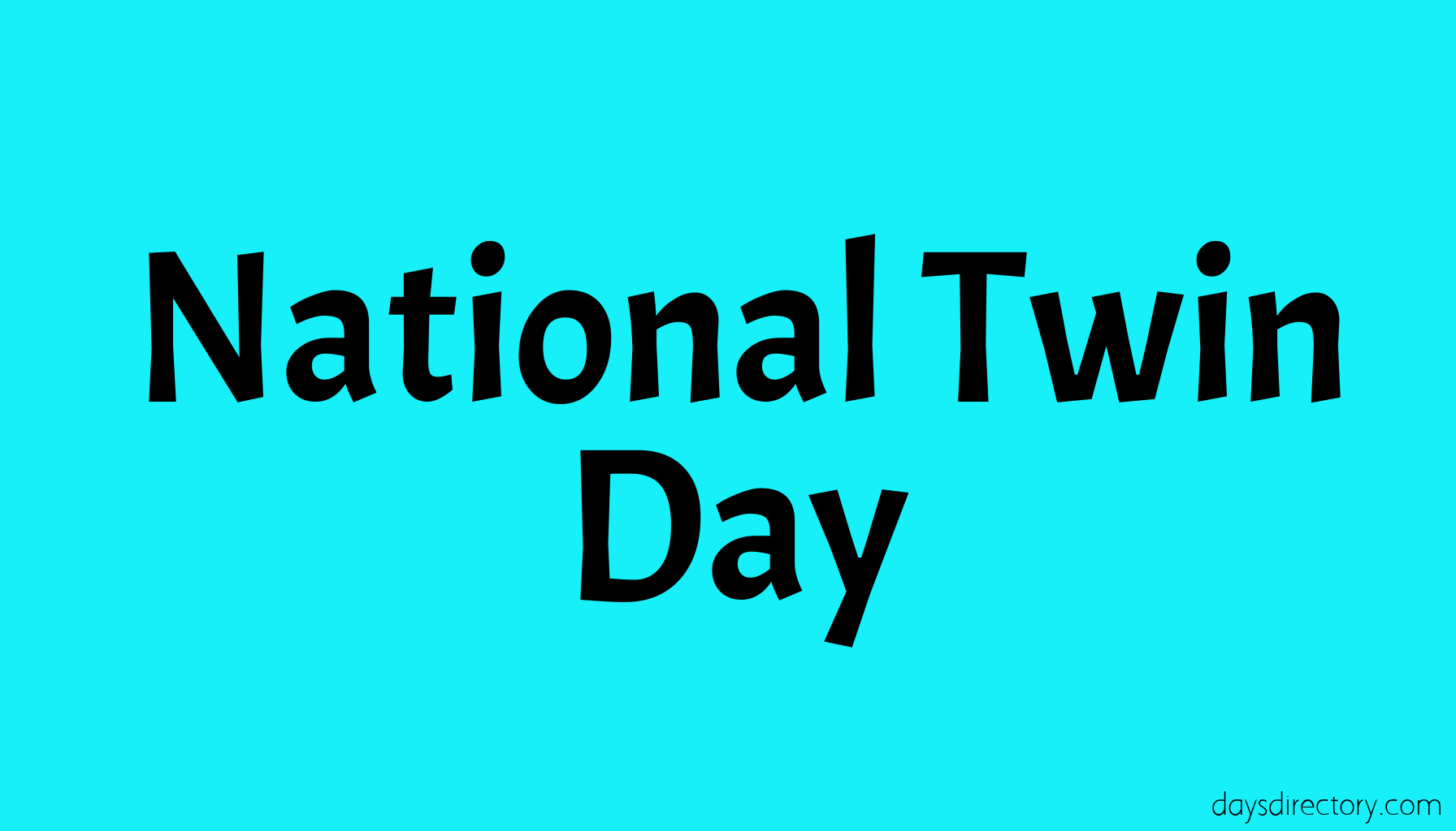 National Twin Day