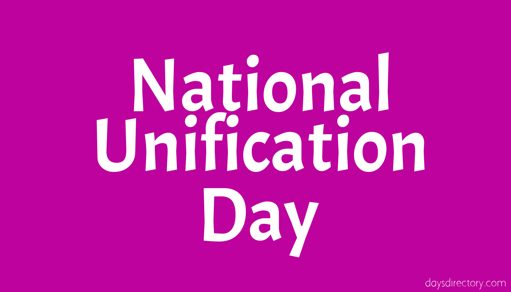 National Unification Day