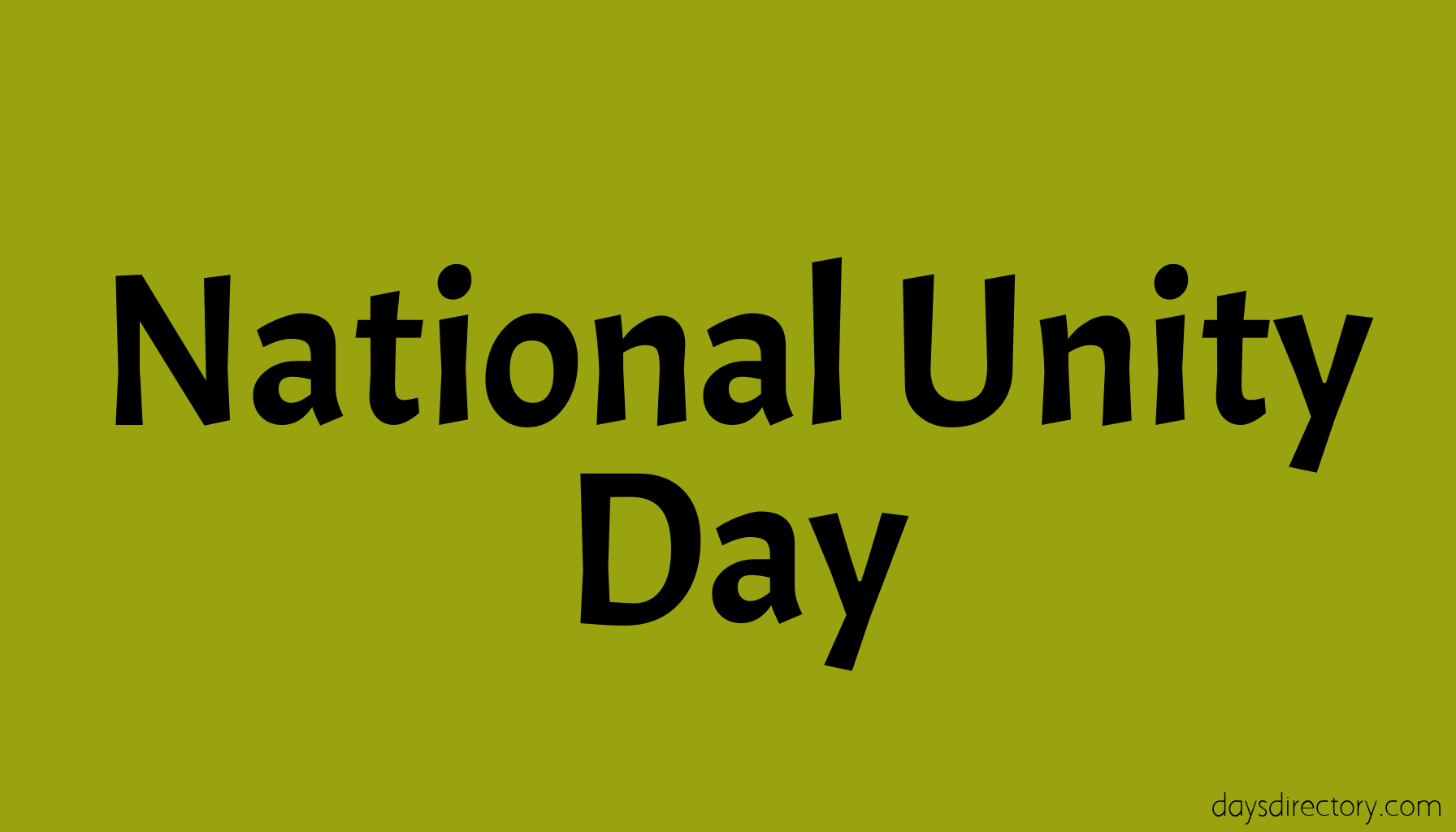 National Unity Day