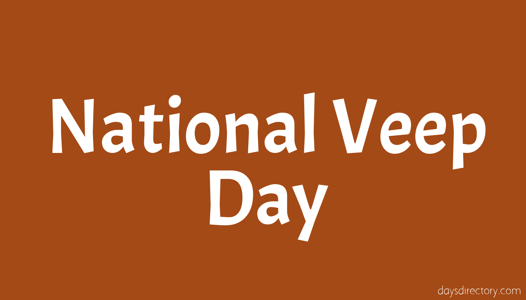 National Veep Day