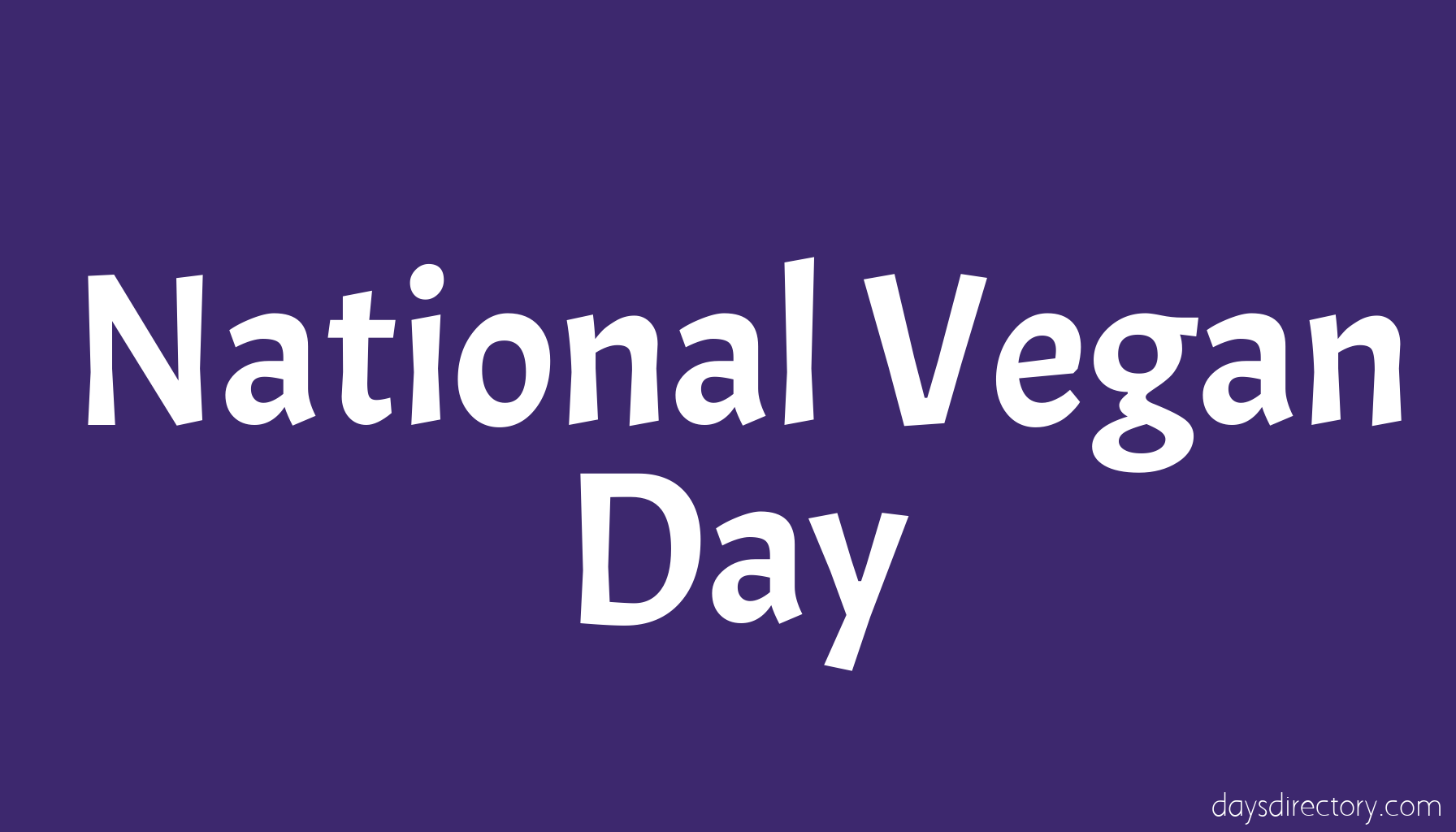 National Vegan Day