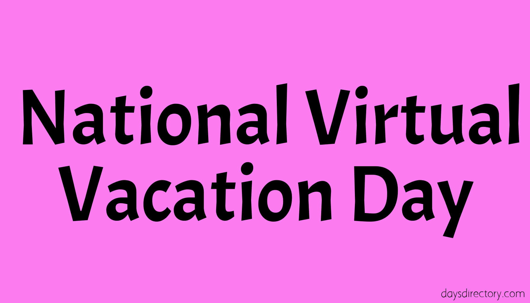 National Virtual Vacation Day