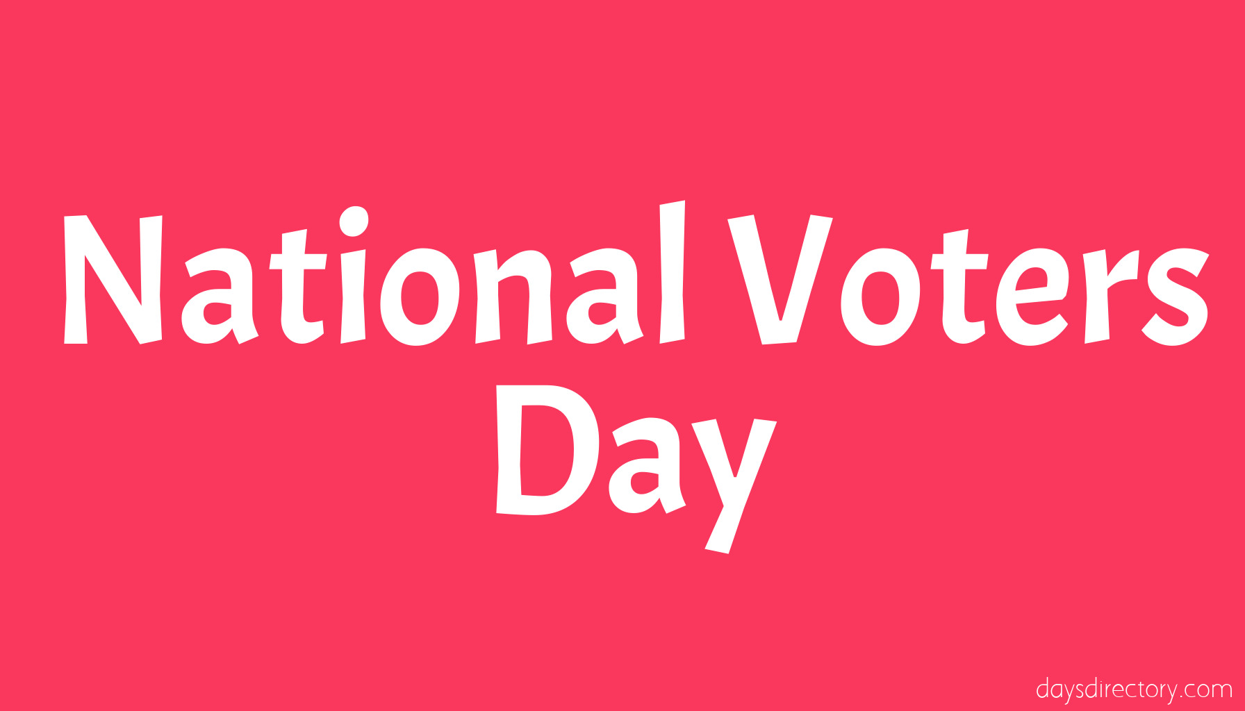 National Voters Day