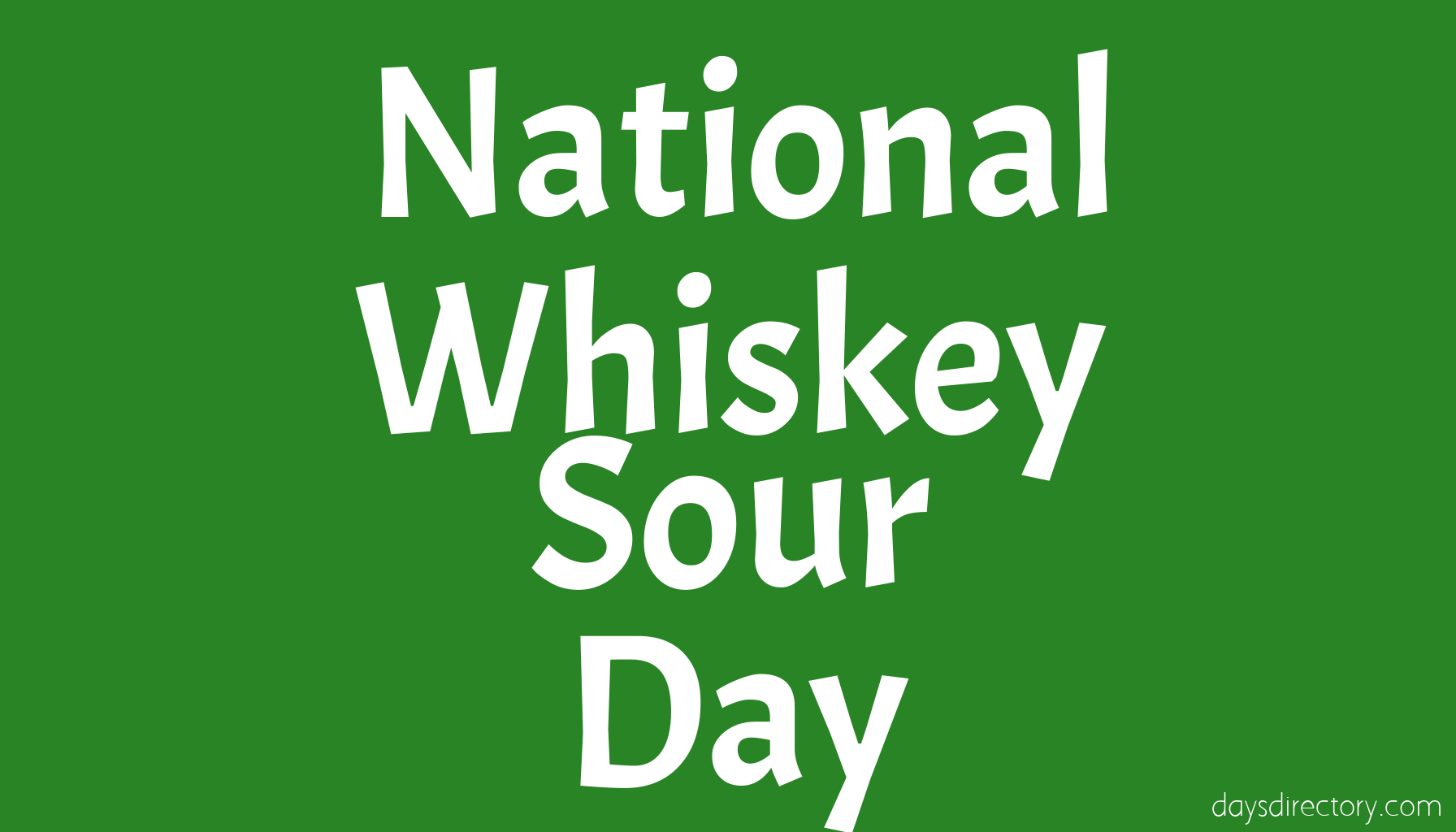 National Whiskey Sour Day
