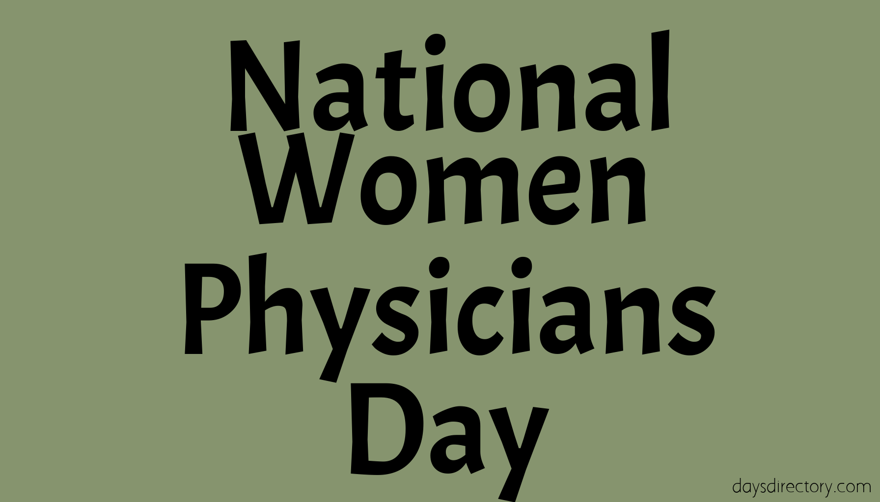 National Women Physicians Day
