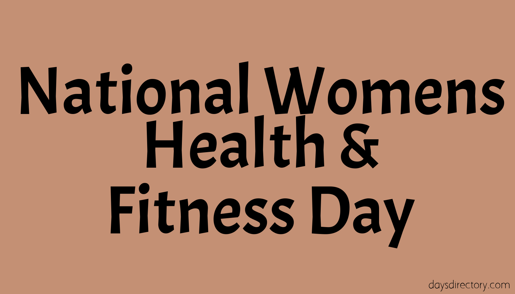 National Womens Health & Fitness Day