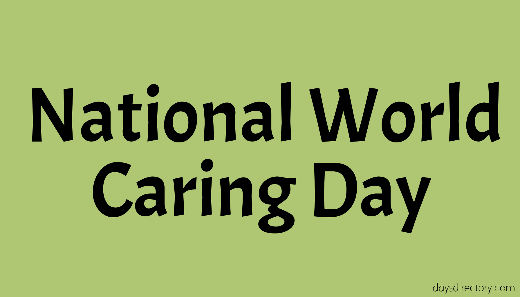 National World Caring Day