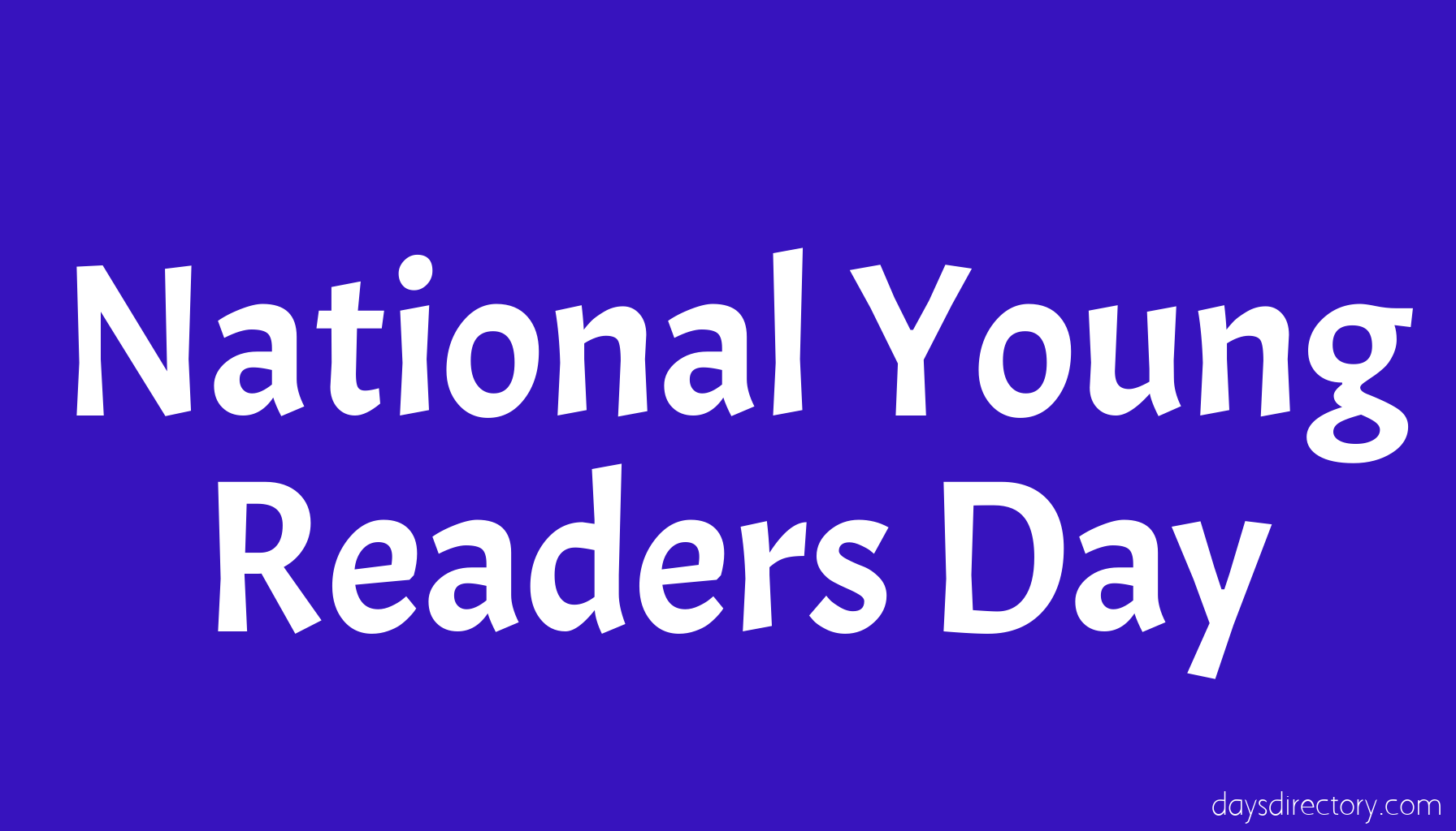 National Young Readers Day