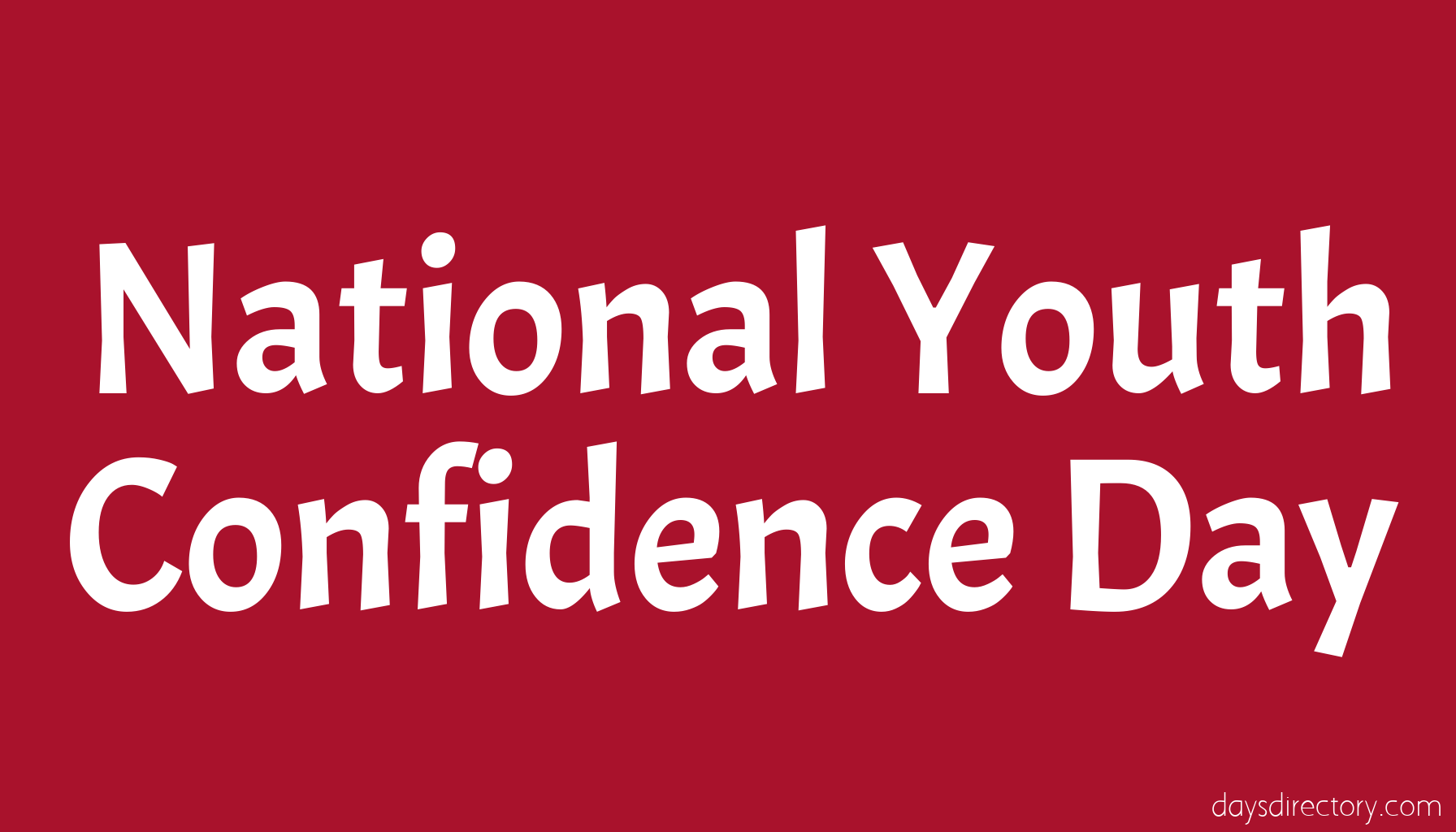National Youth Confidence Day