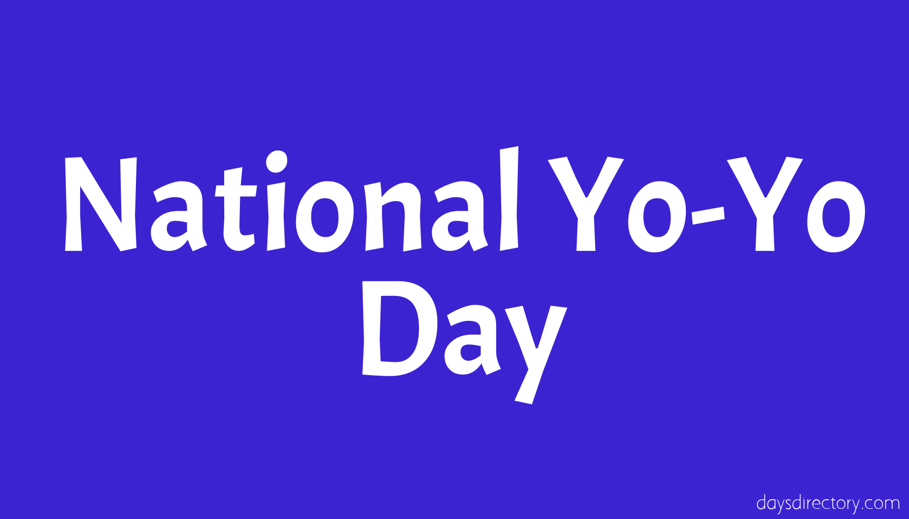 National Yo-Yo Day
