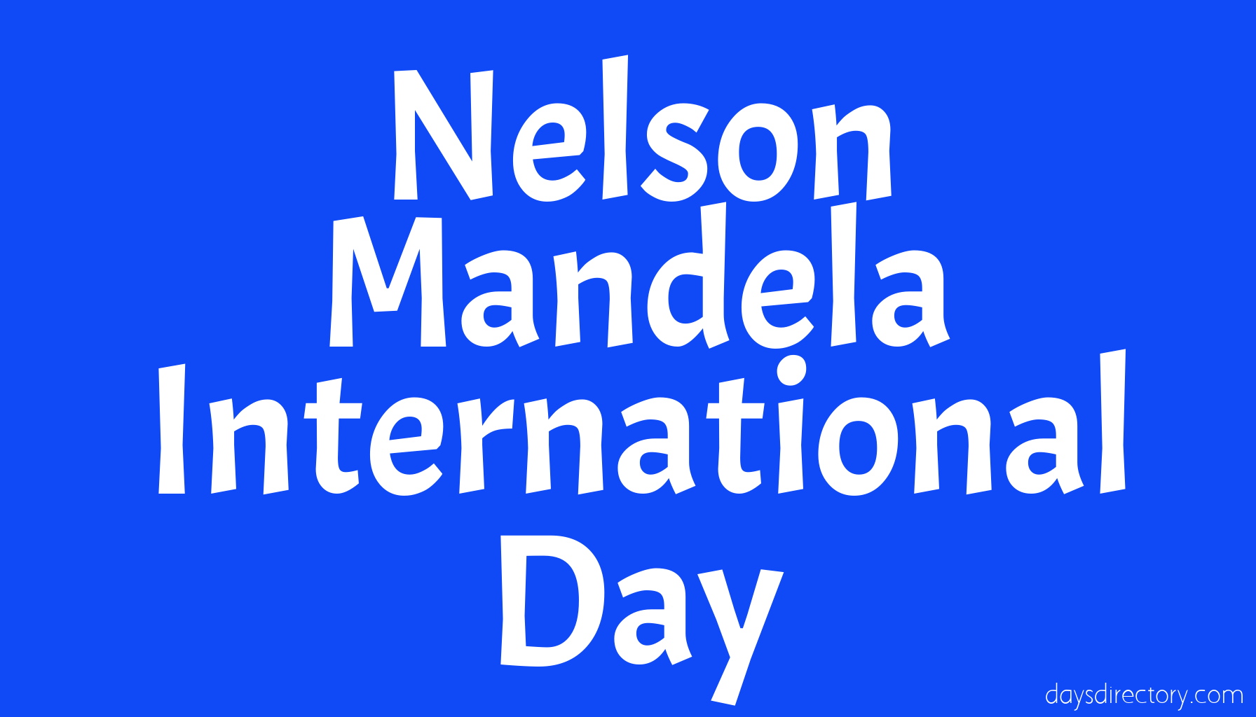 Nelson Mandela International Day