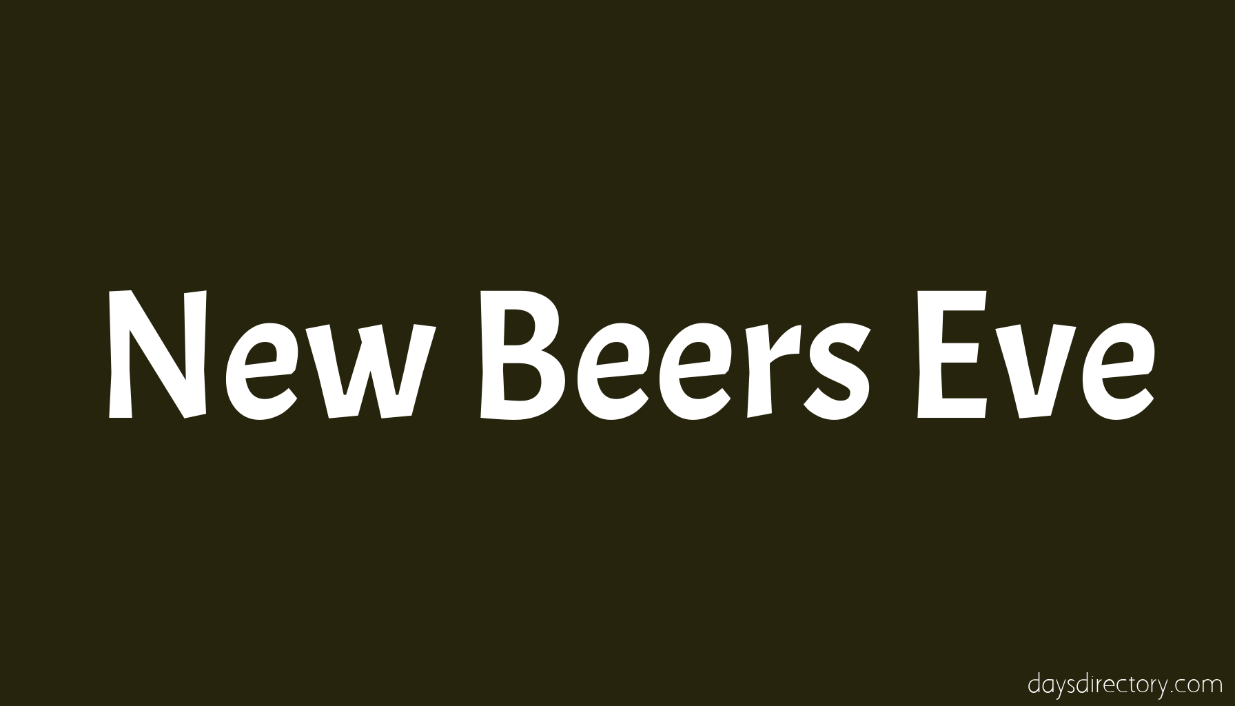 New Beers Eve