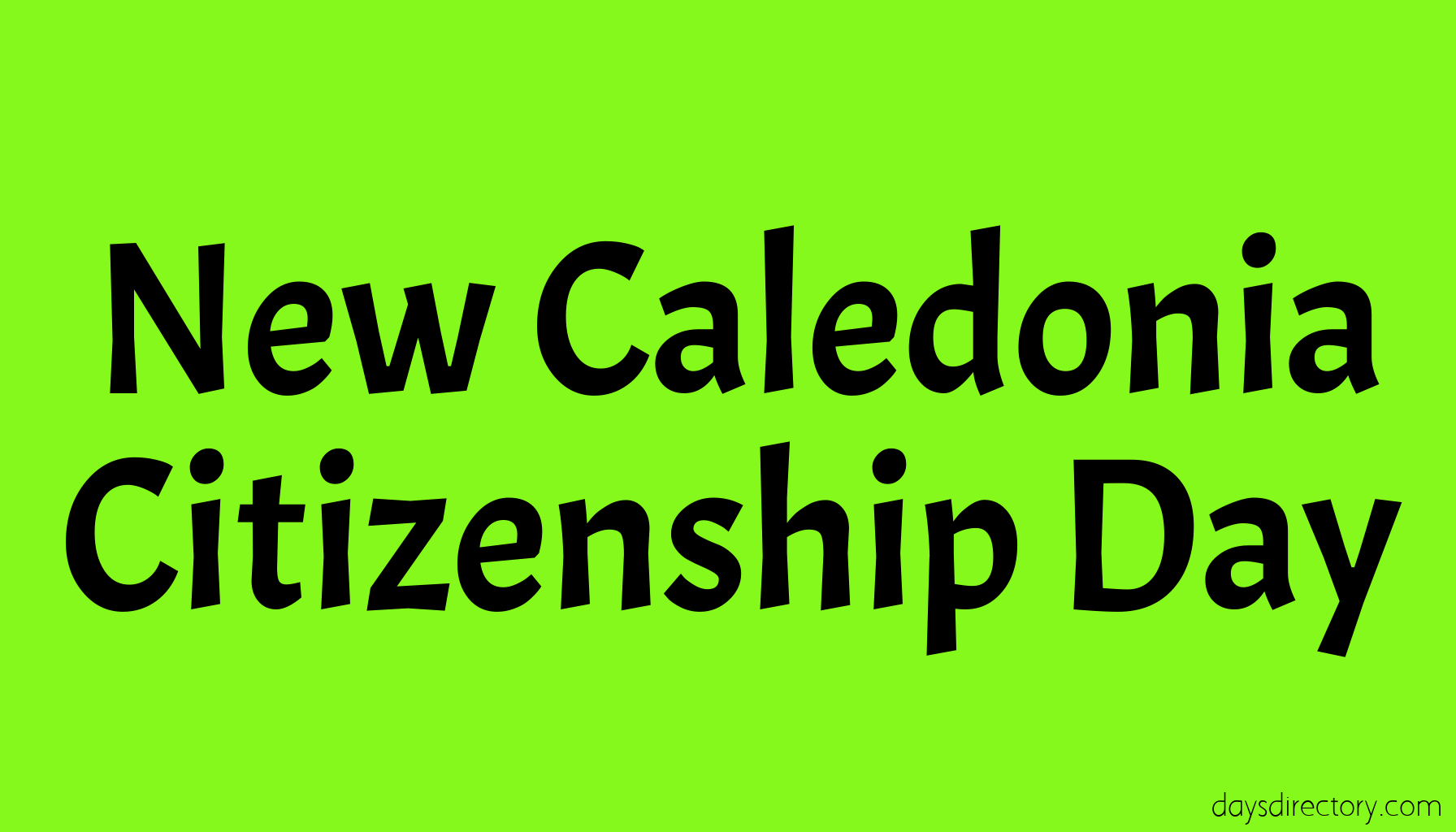 New Caledonia Citizenship Day