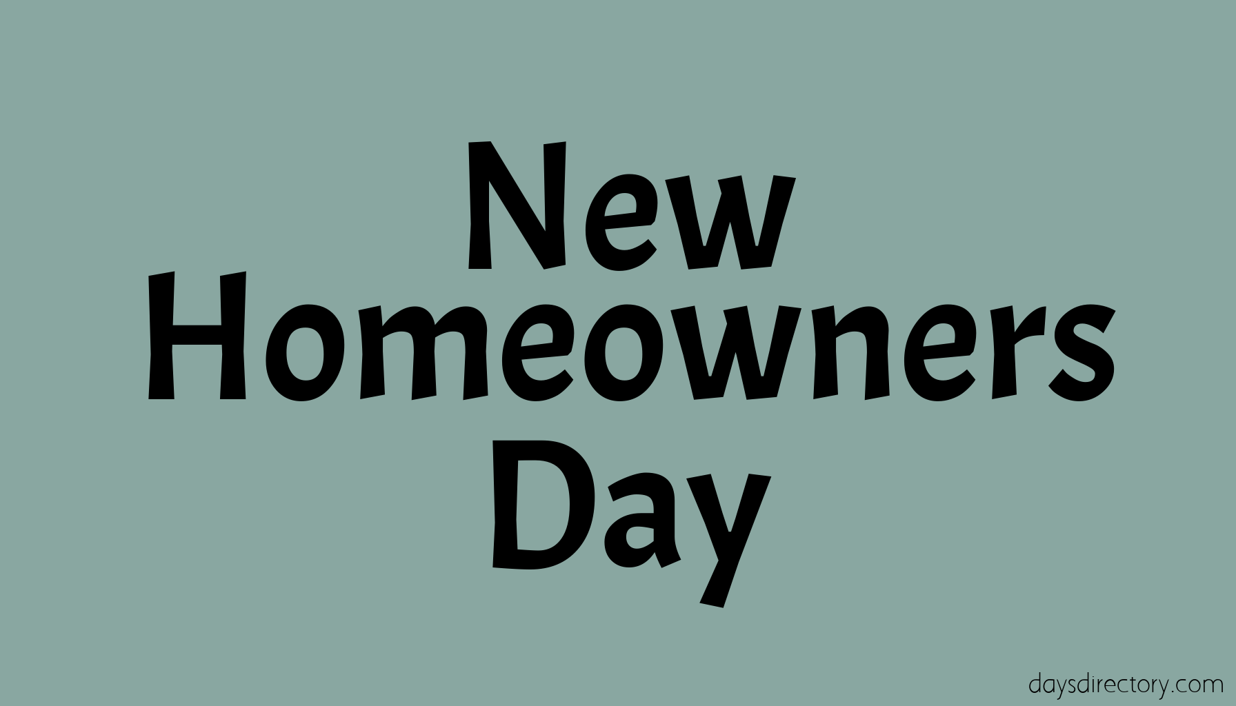 New Homeowners Day