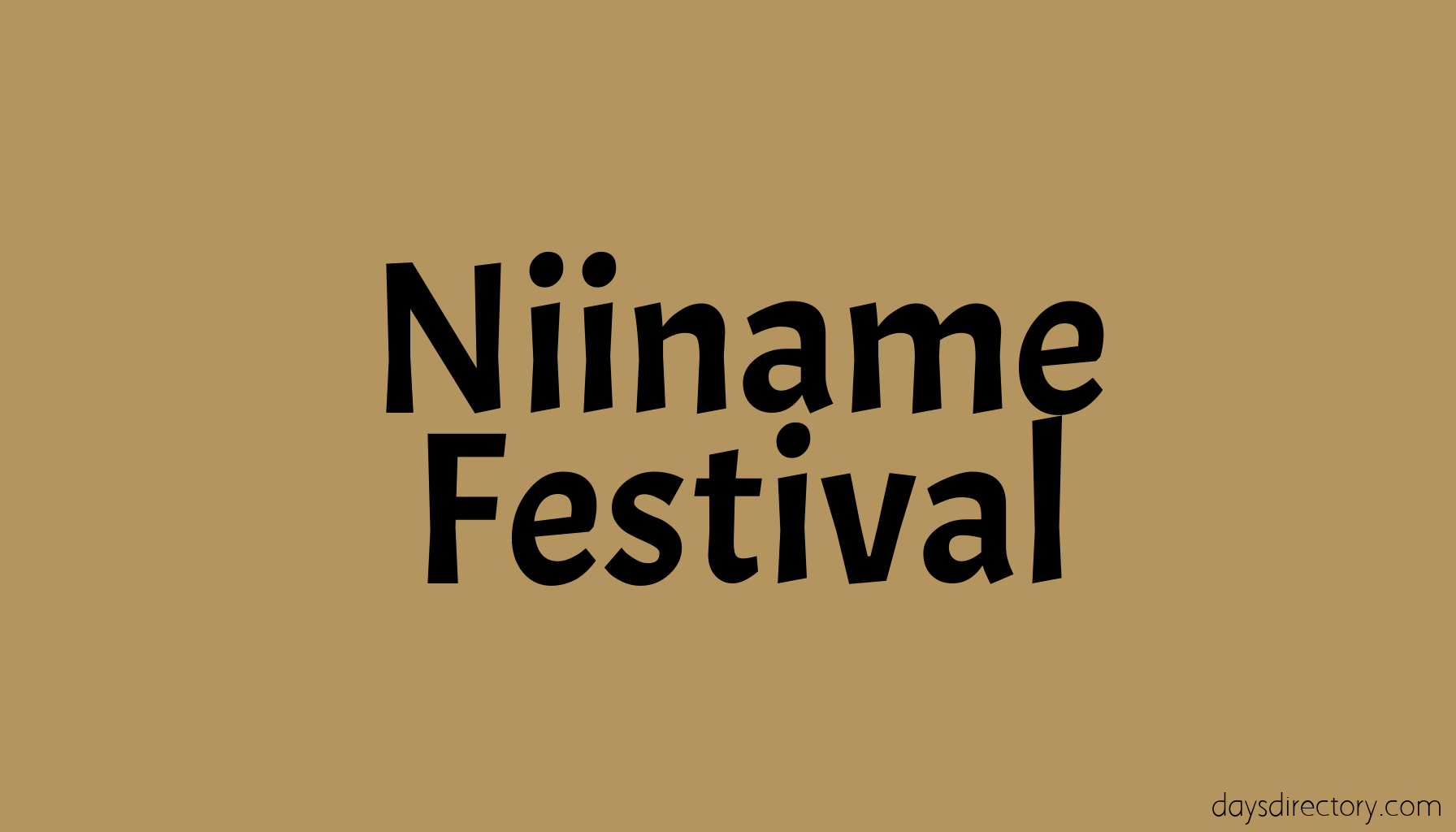 Niiname Festival