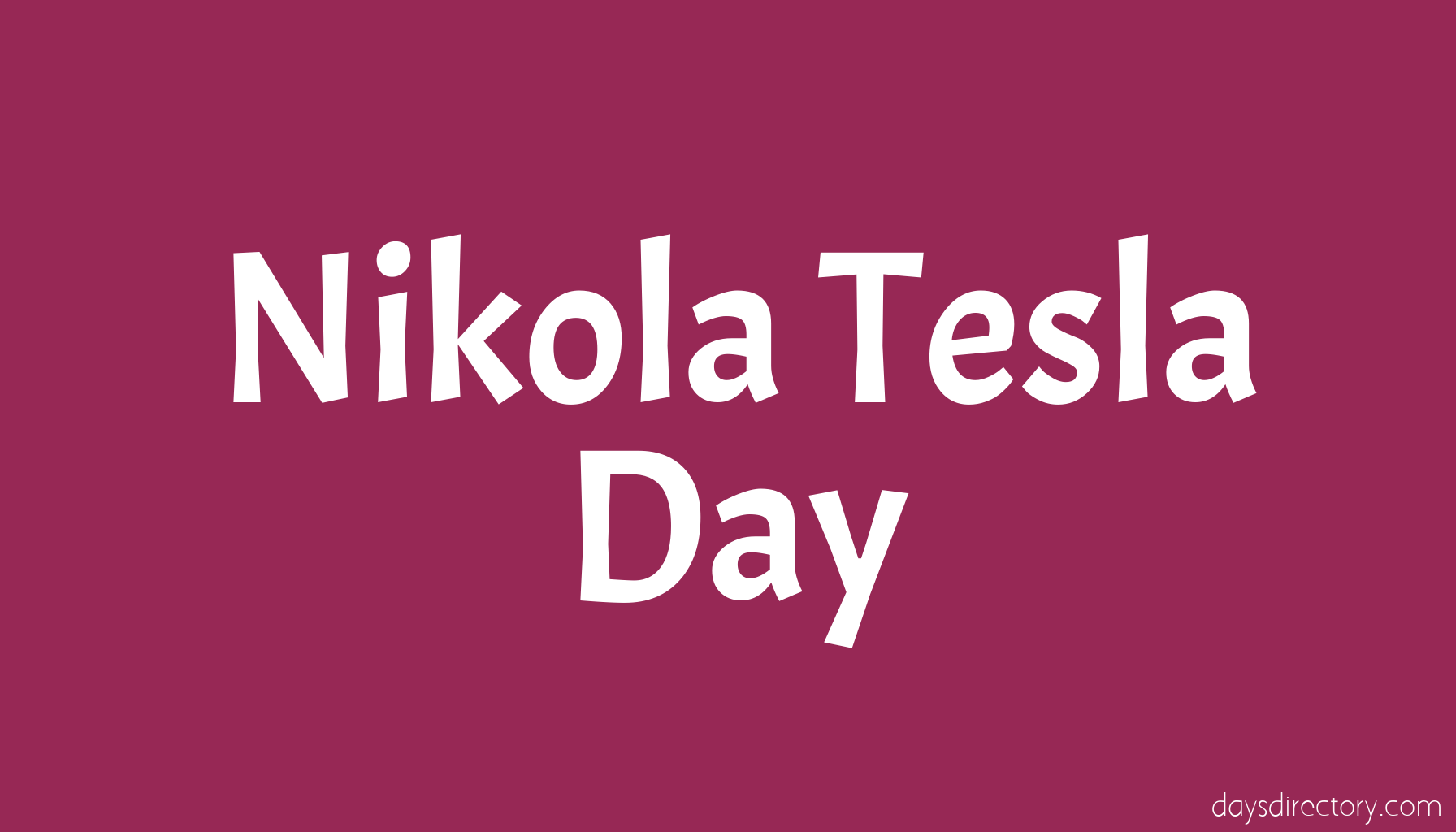 Nikola Tesla Day