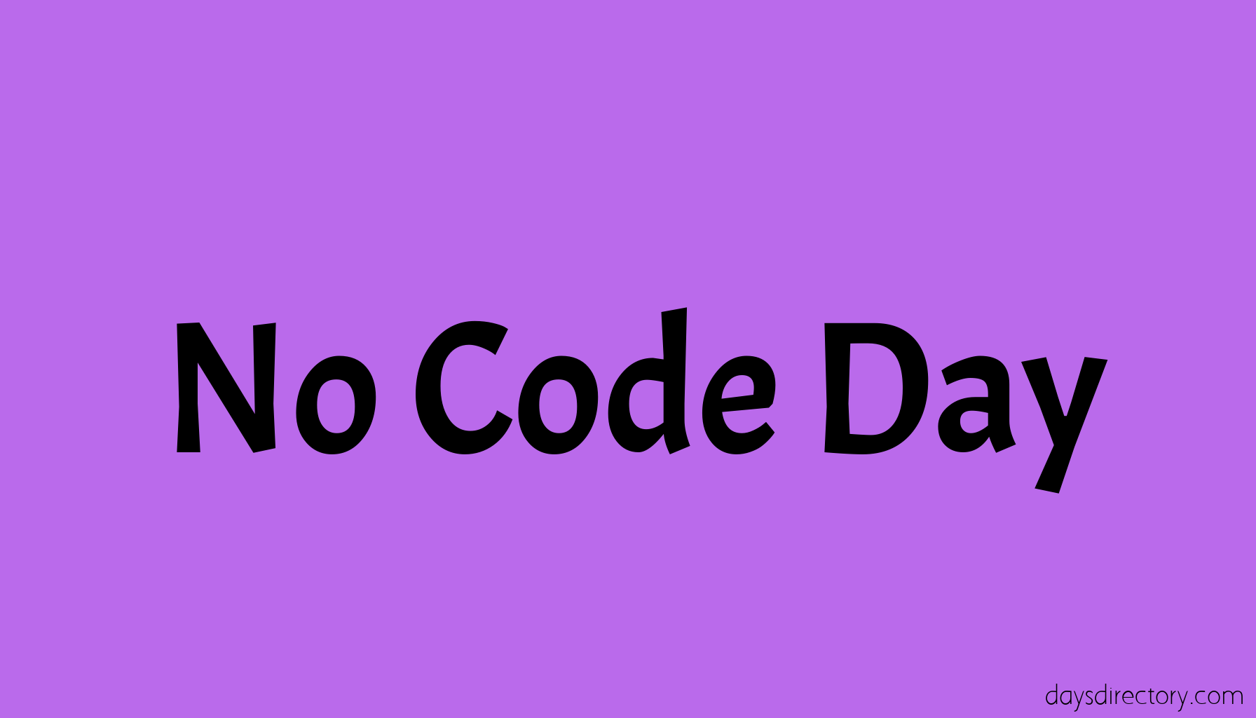 No Code Day