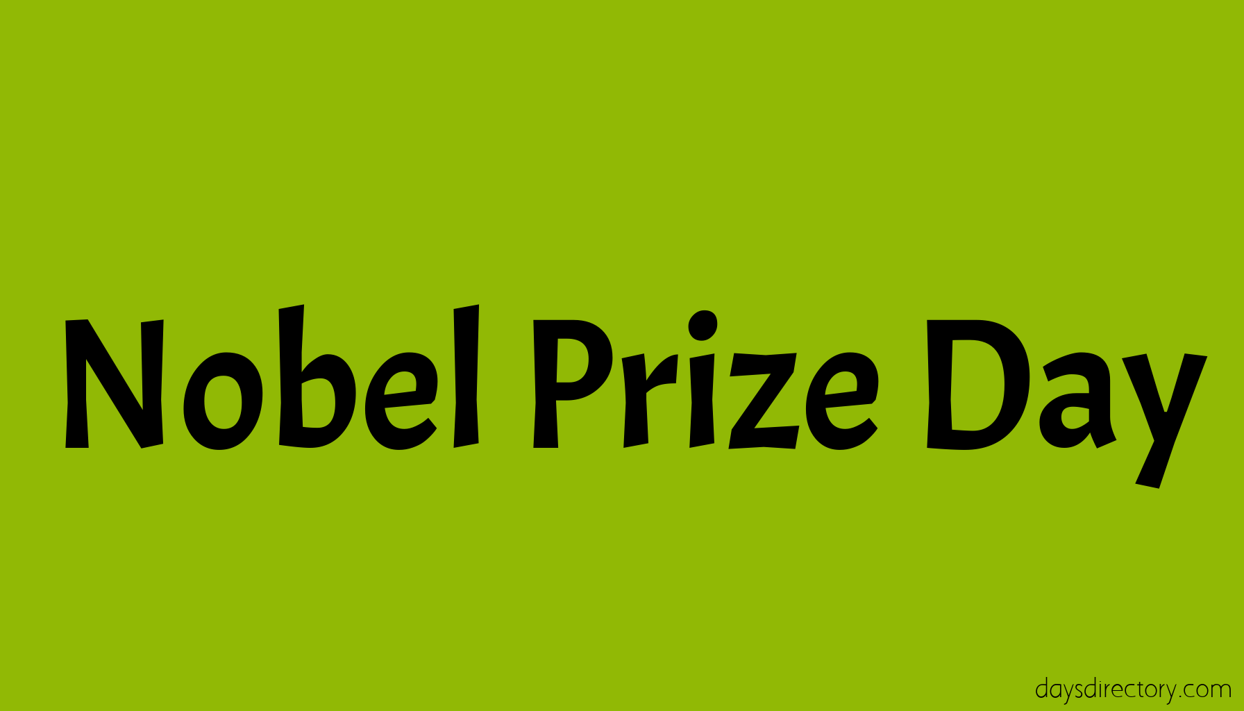 Nobel Prize Day