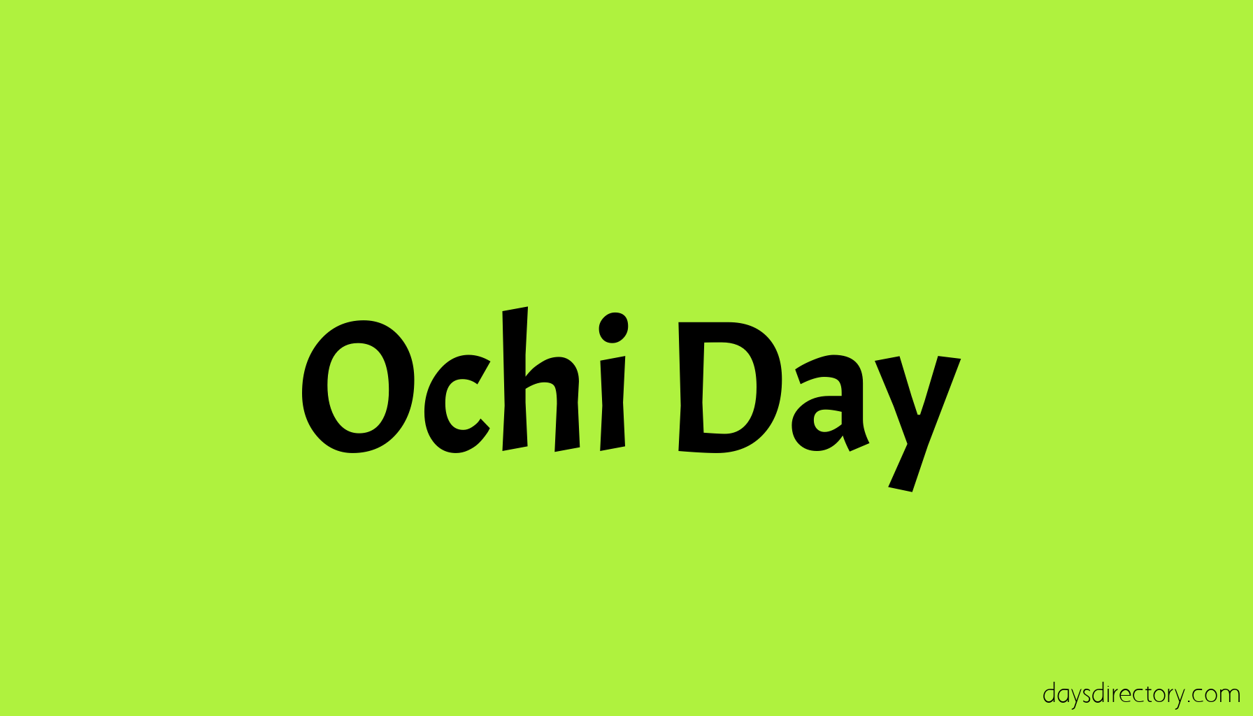 Ochi Day