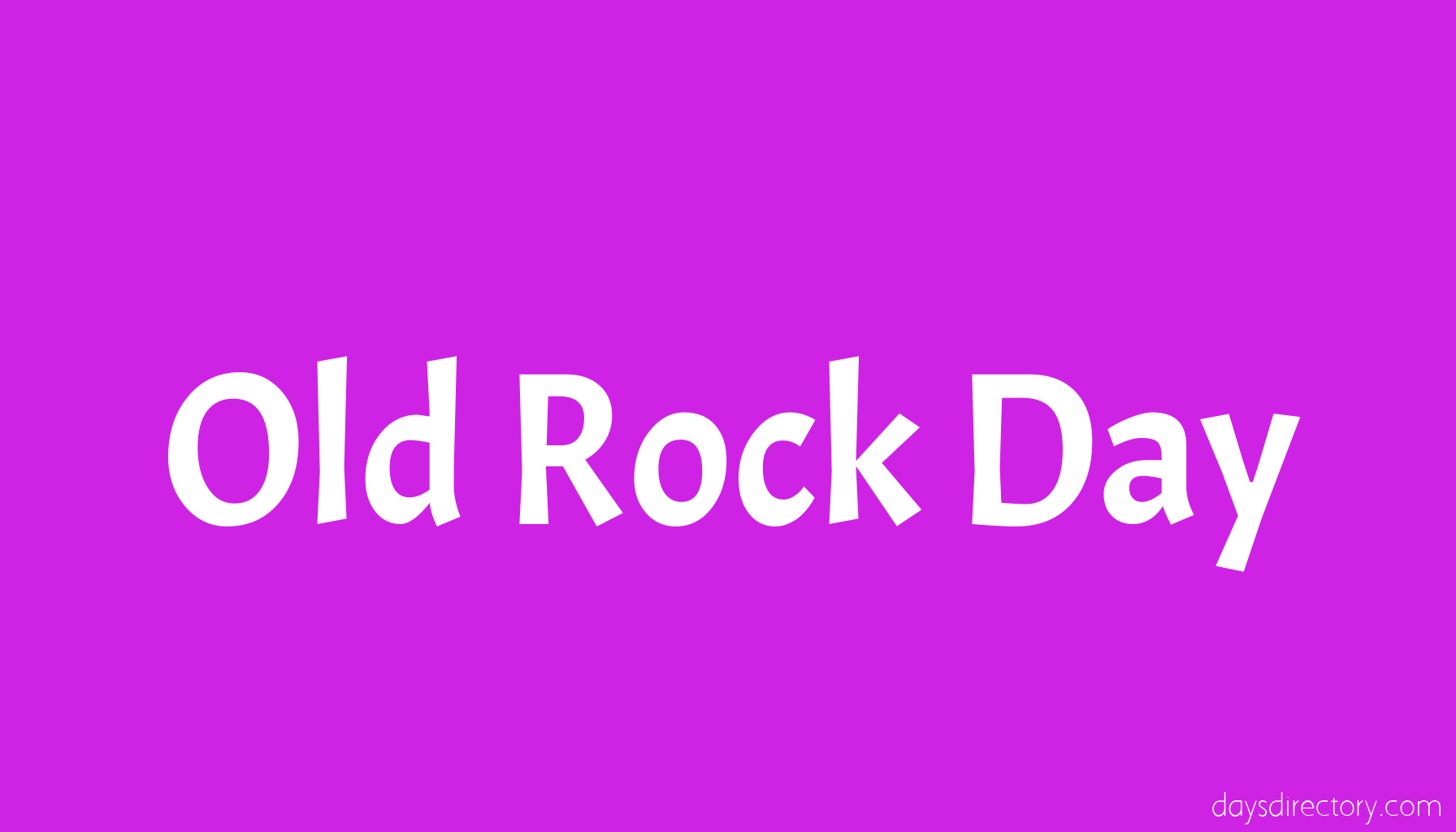 Old Rock Day