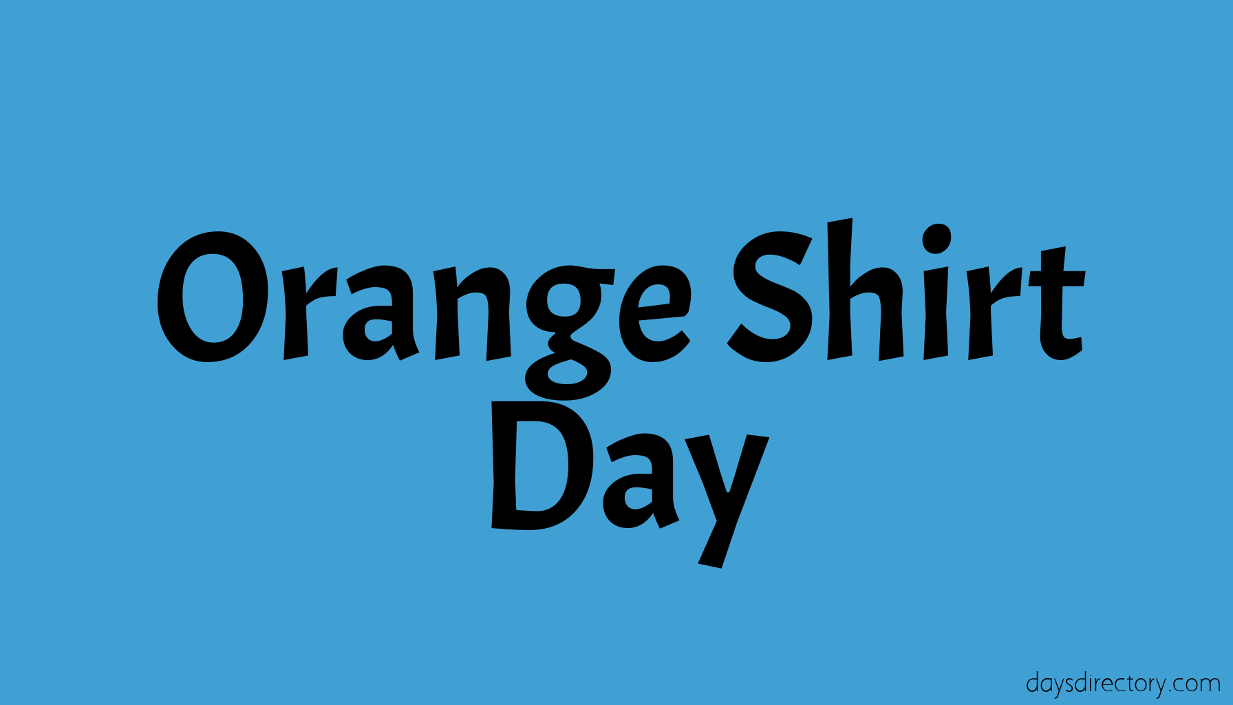 Orange Shirt Day