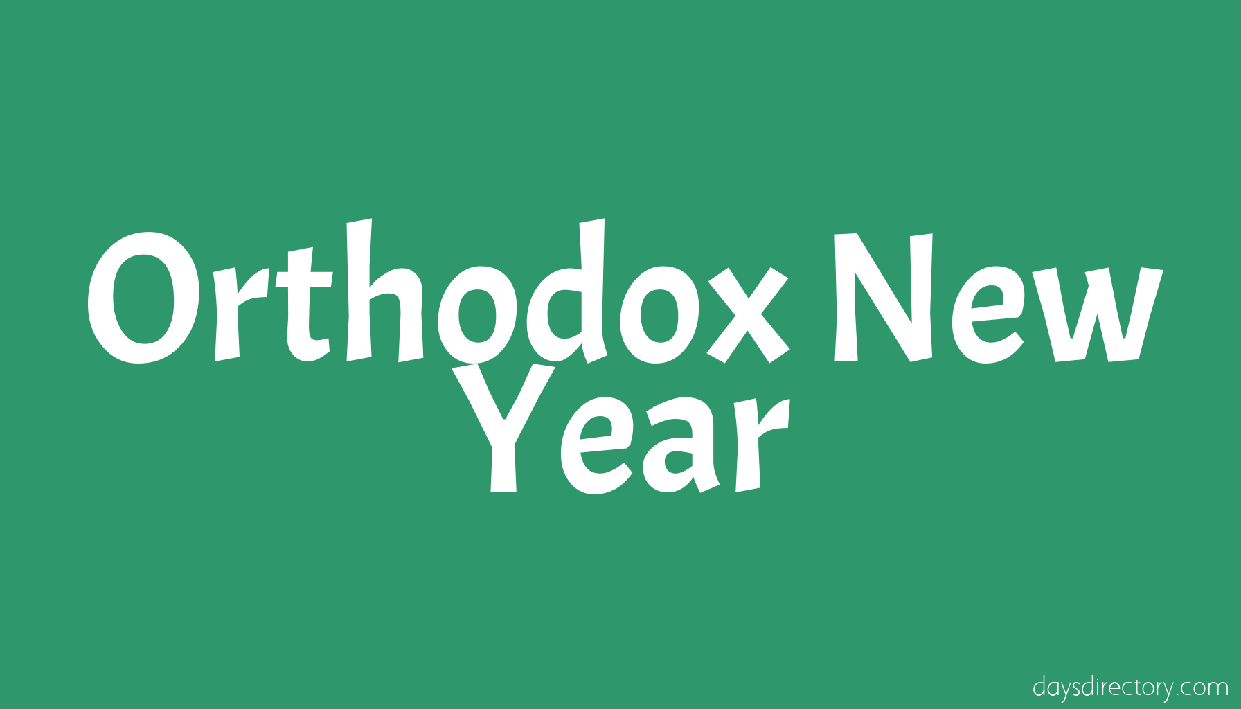Orthodox New Year