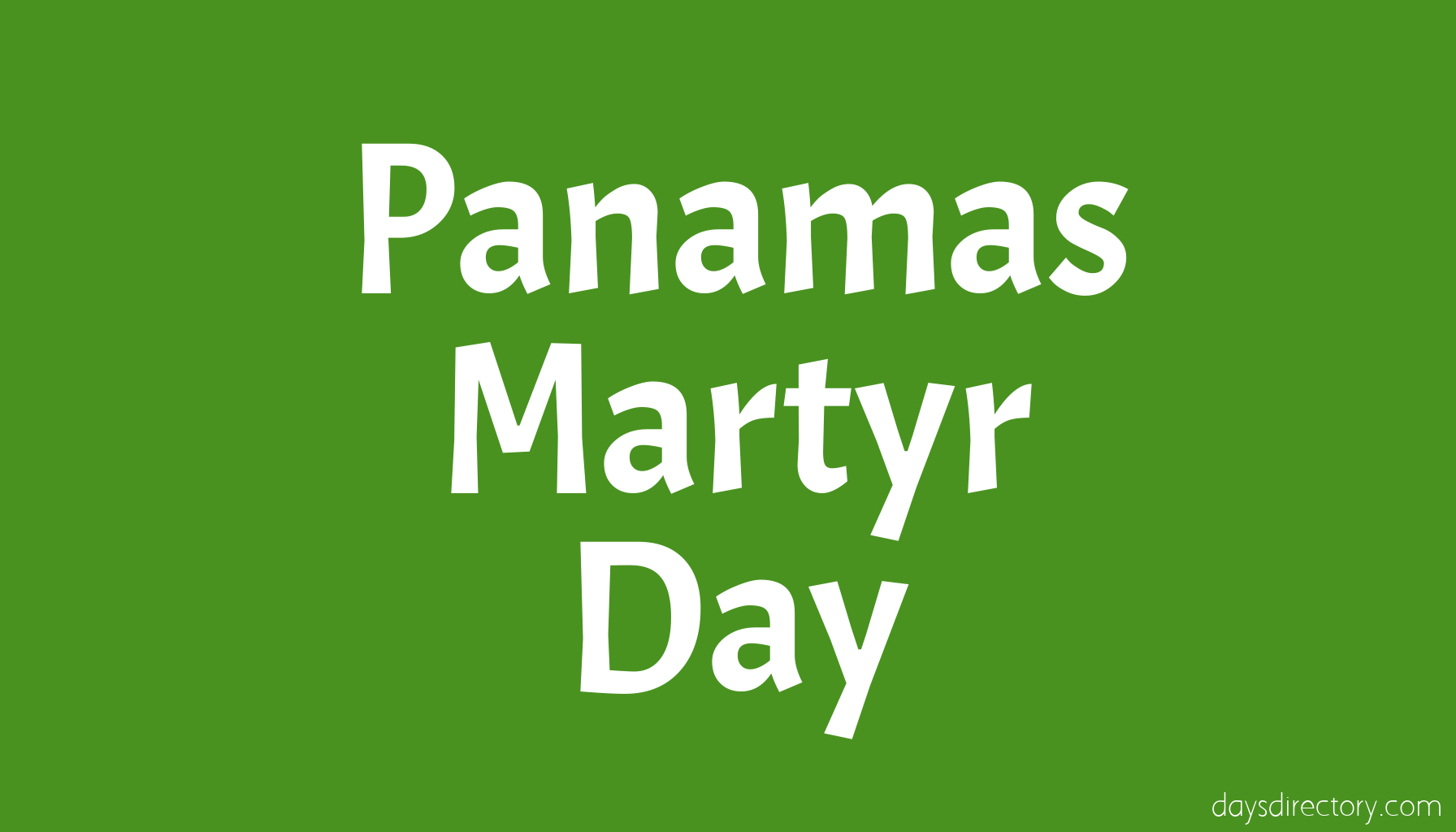 Panamas Martyr Day