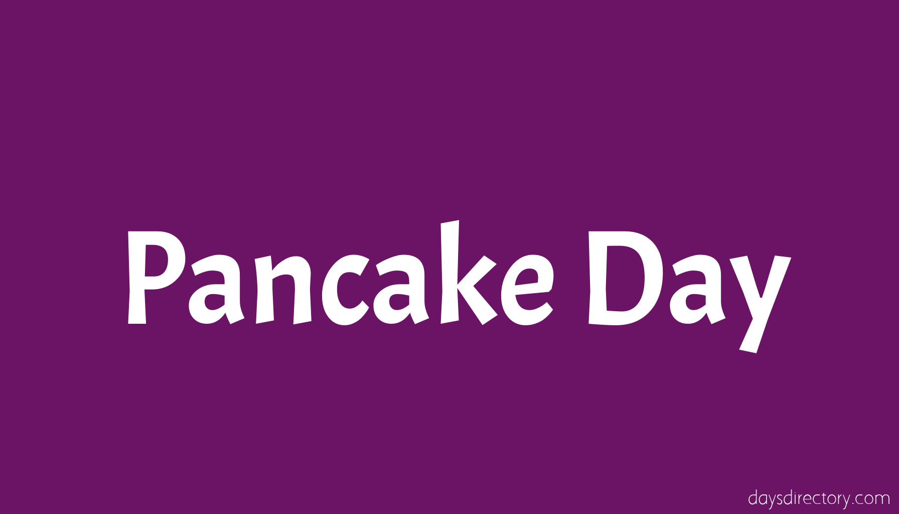 Pancake Day