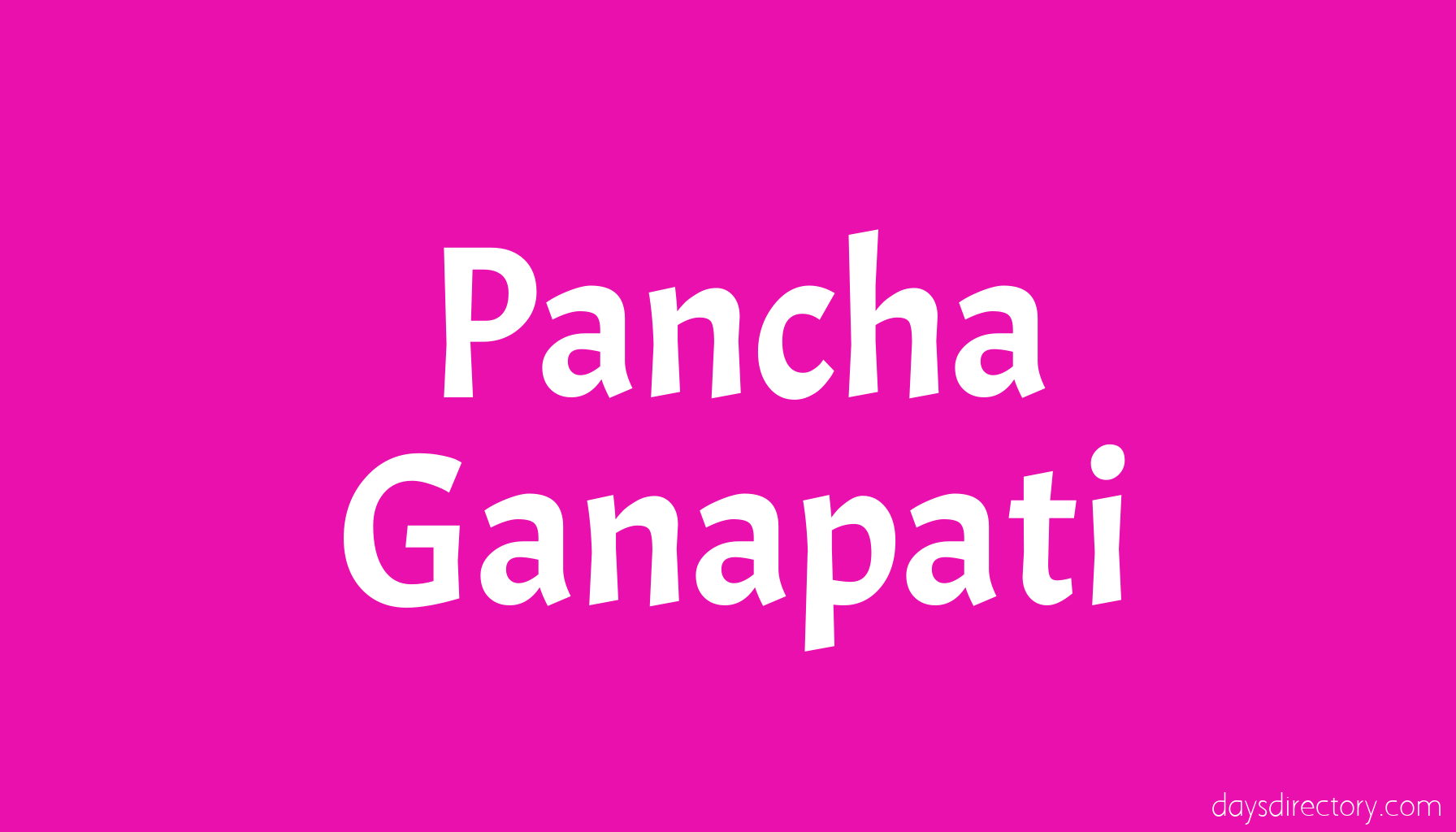 Pancha Ganapati