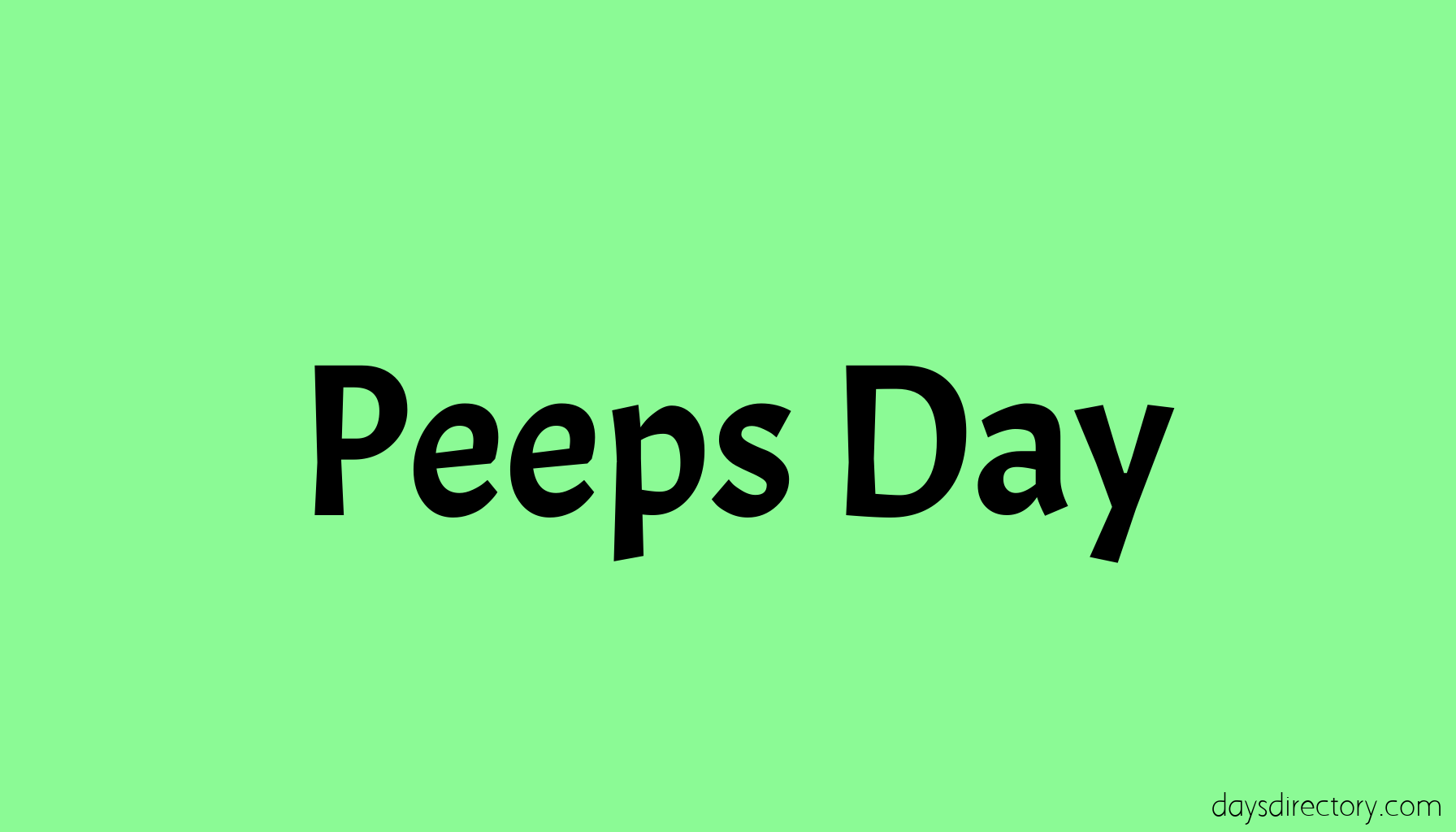 Peeps Day