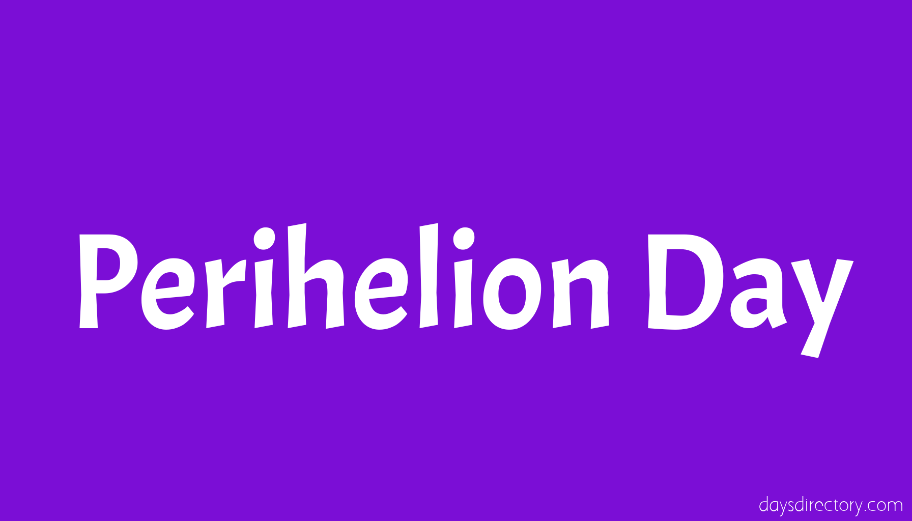 Perihelion Day