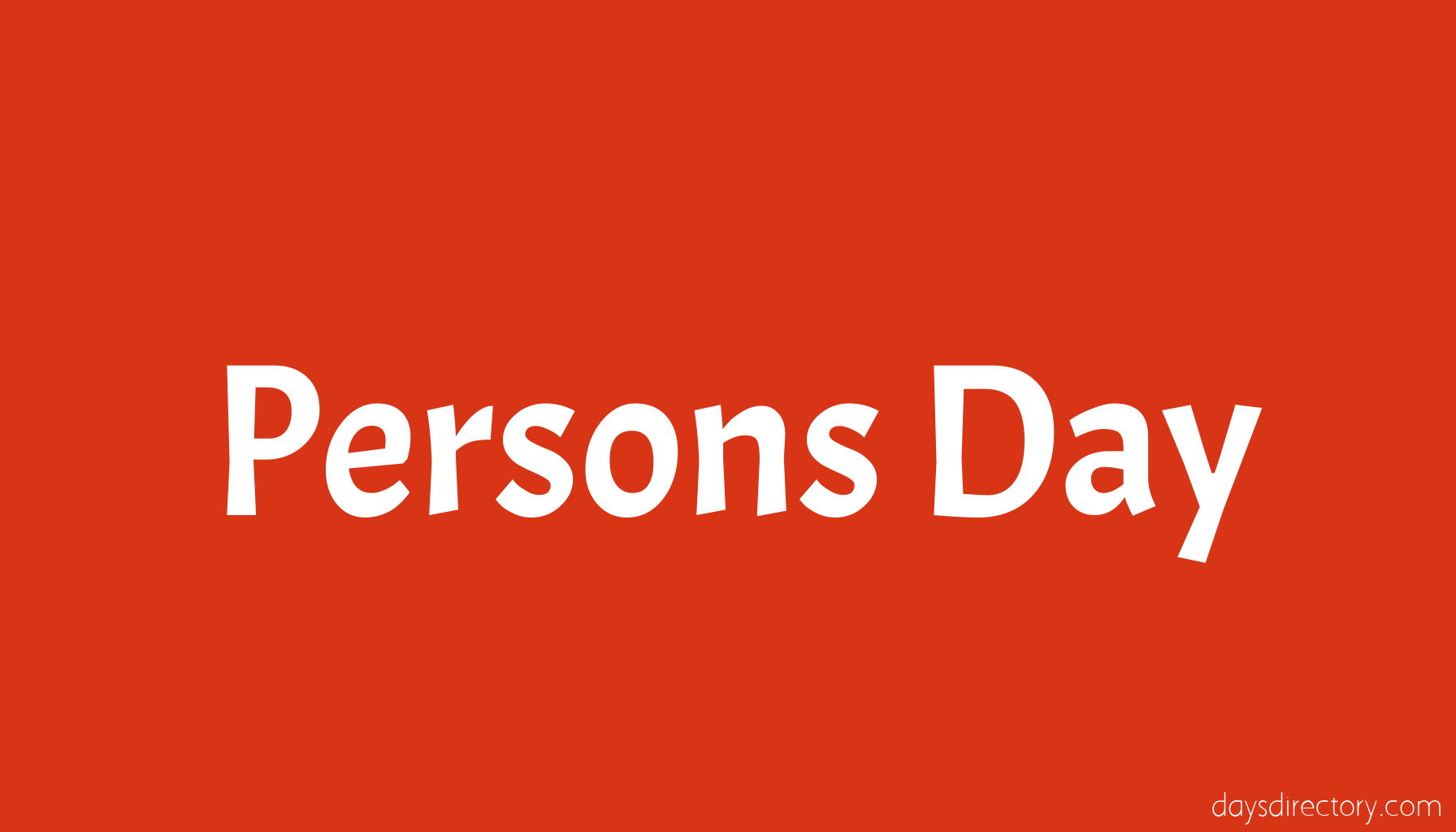 Persons Day