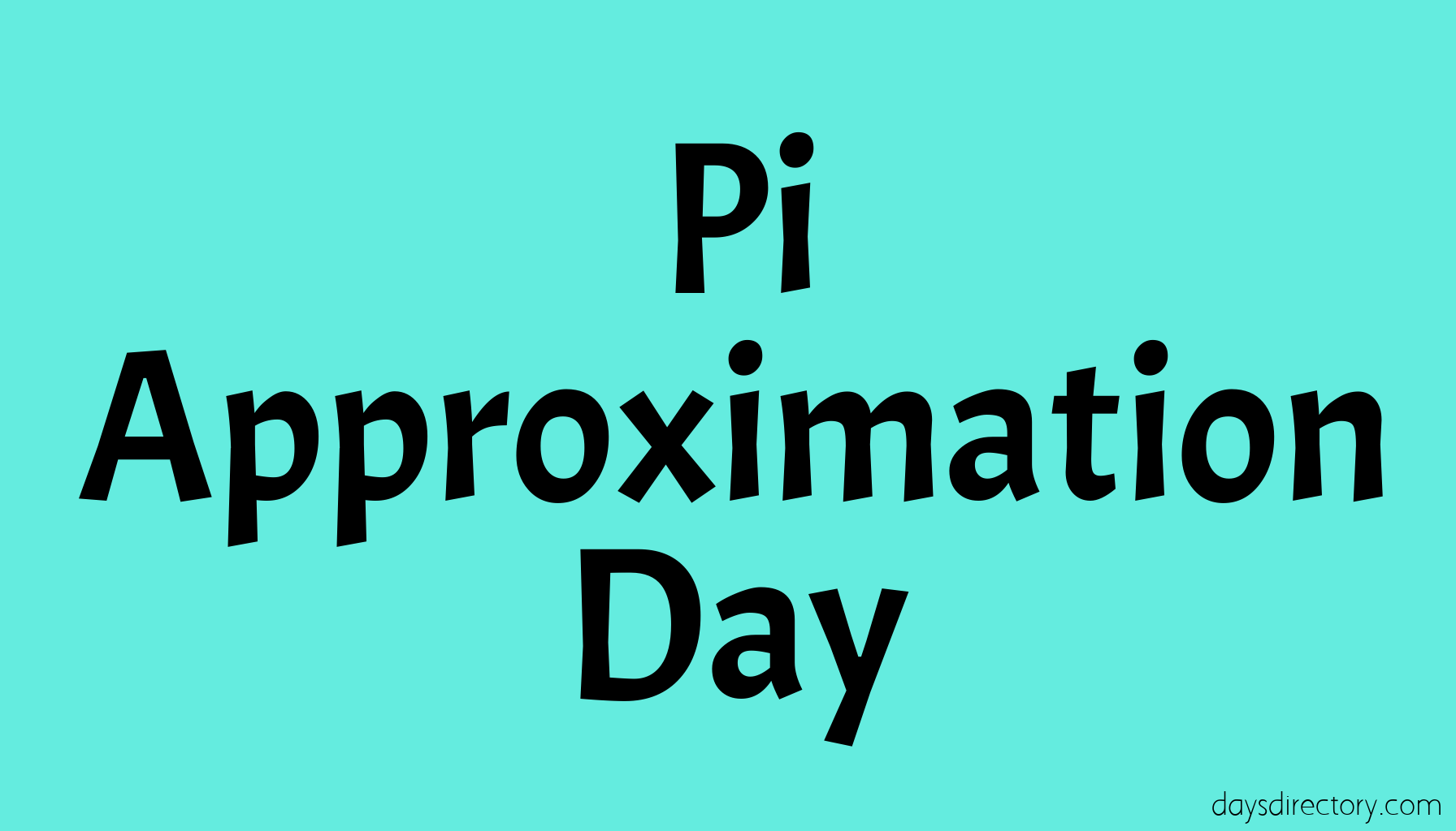 Pi Approximation Day