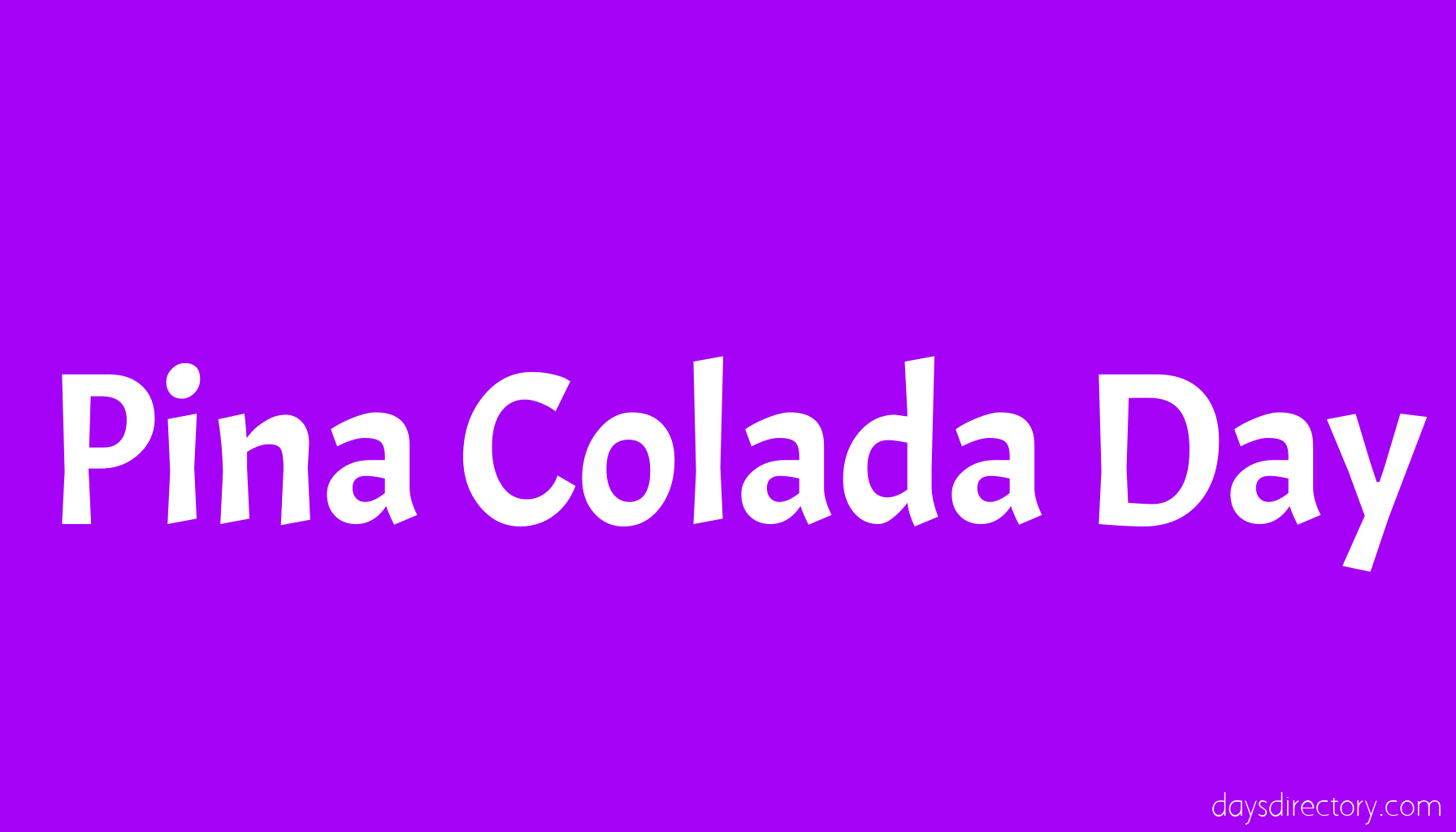 Pina Colada Day