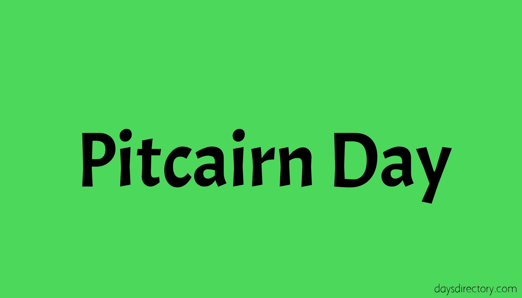 Pitcairn Day