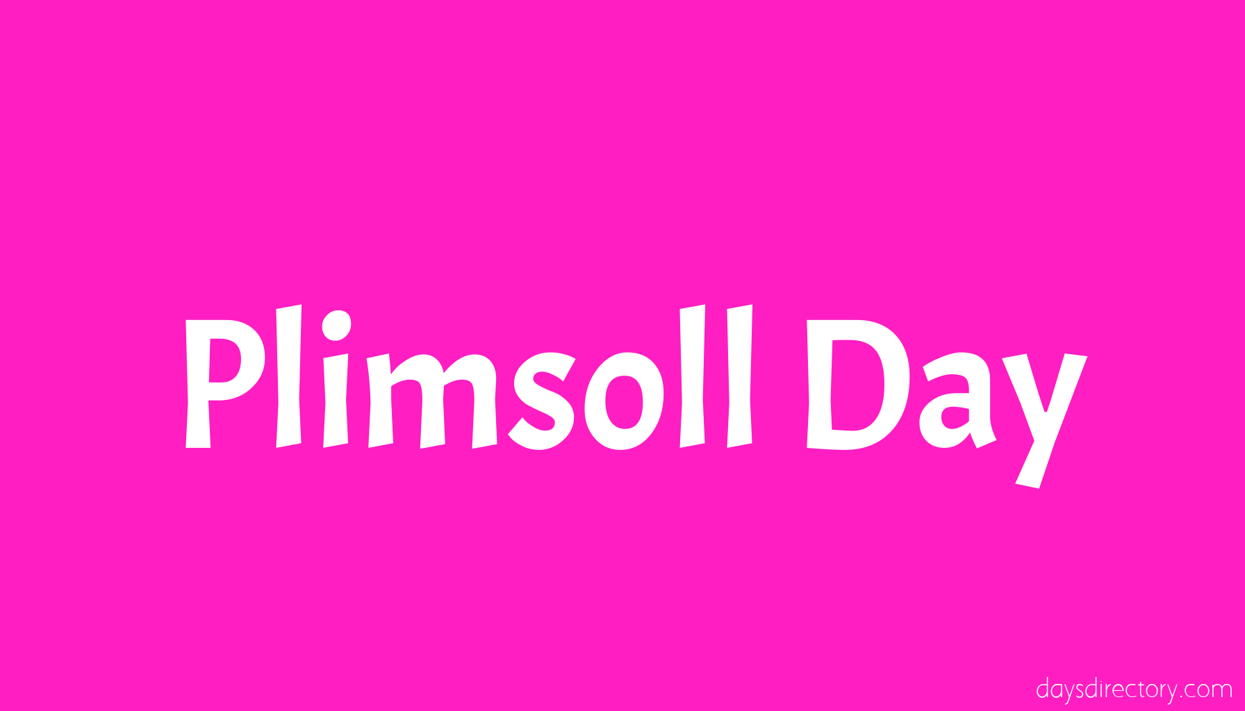 Plimsoll Day