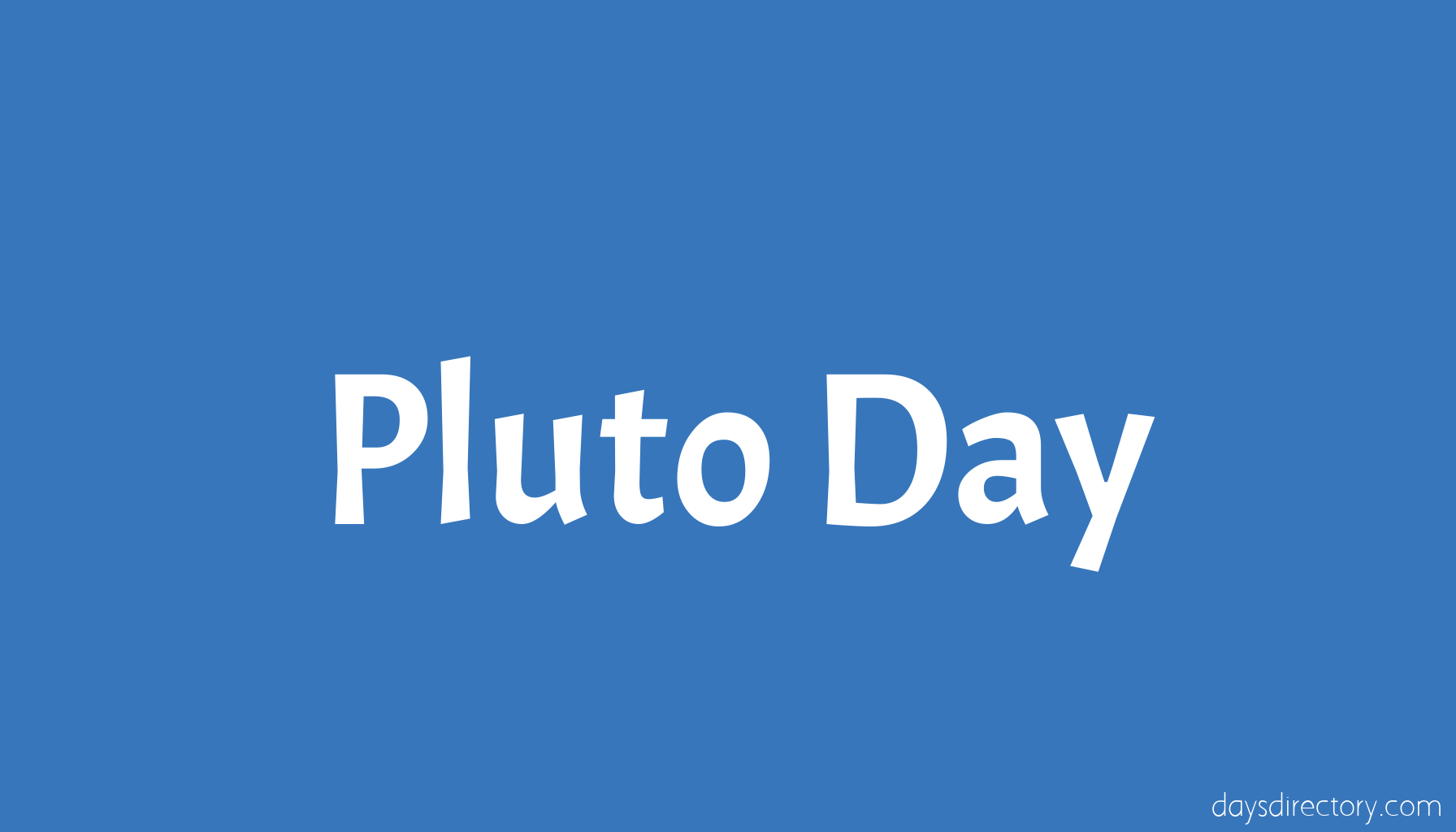 Pluto Day