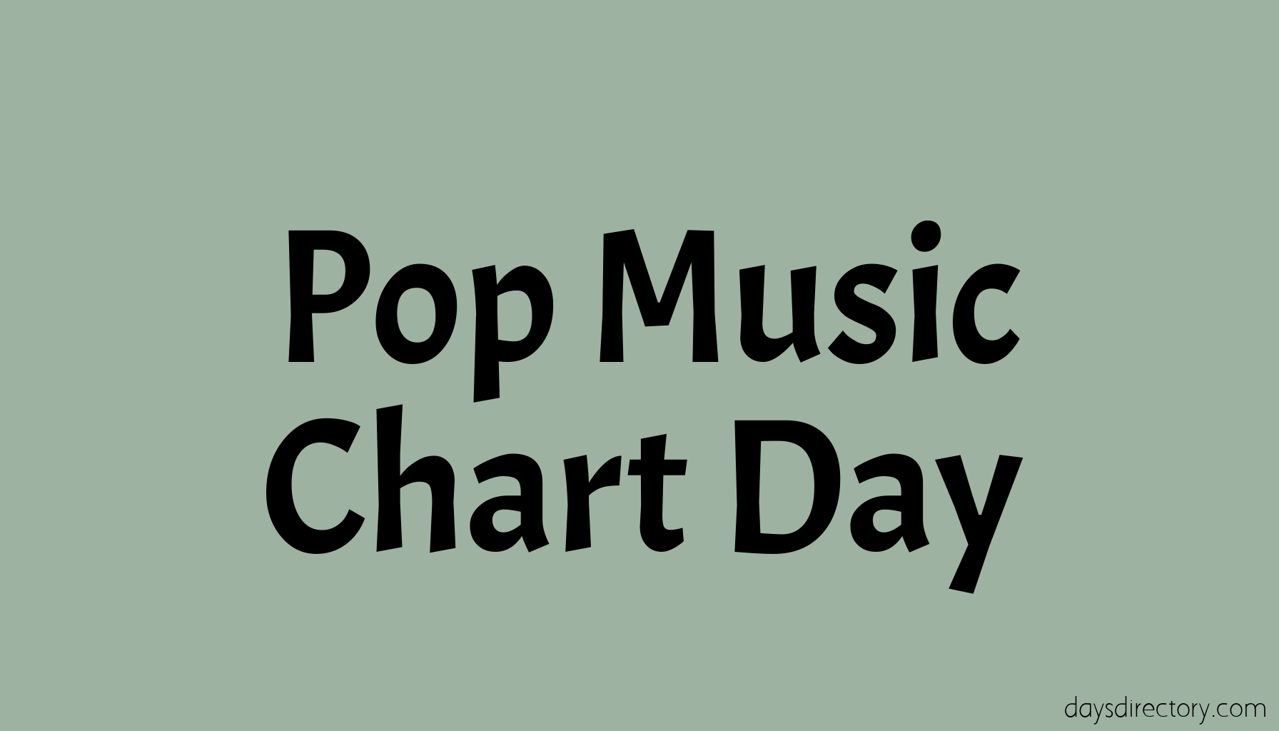 Pop Music Chart Day
