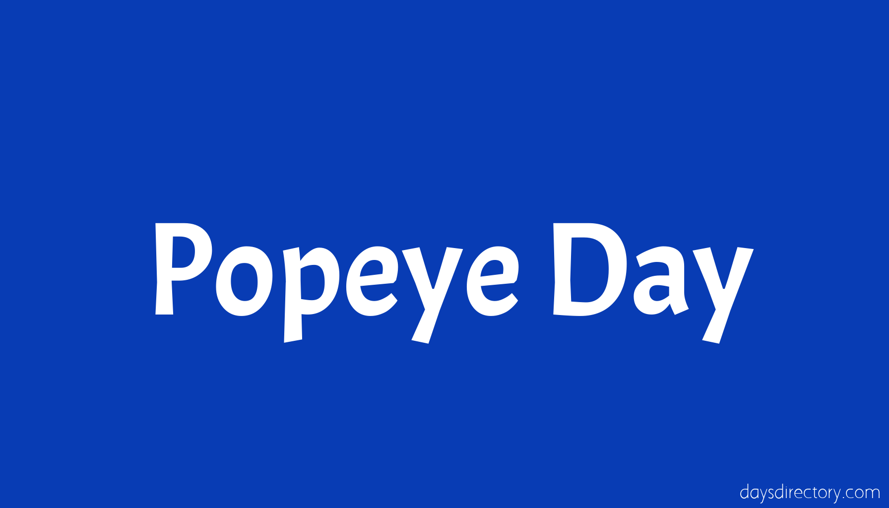 Popeye Day