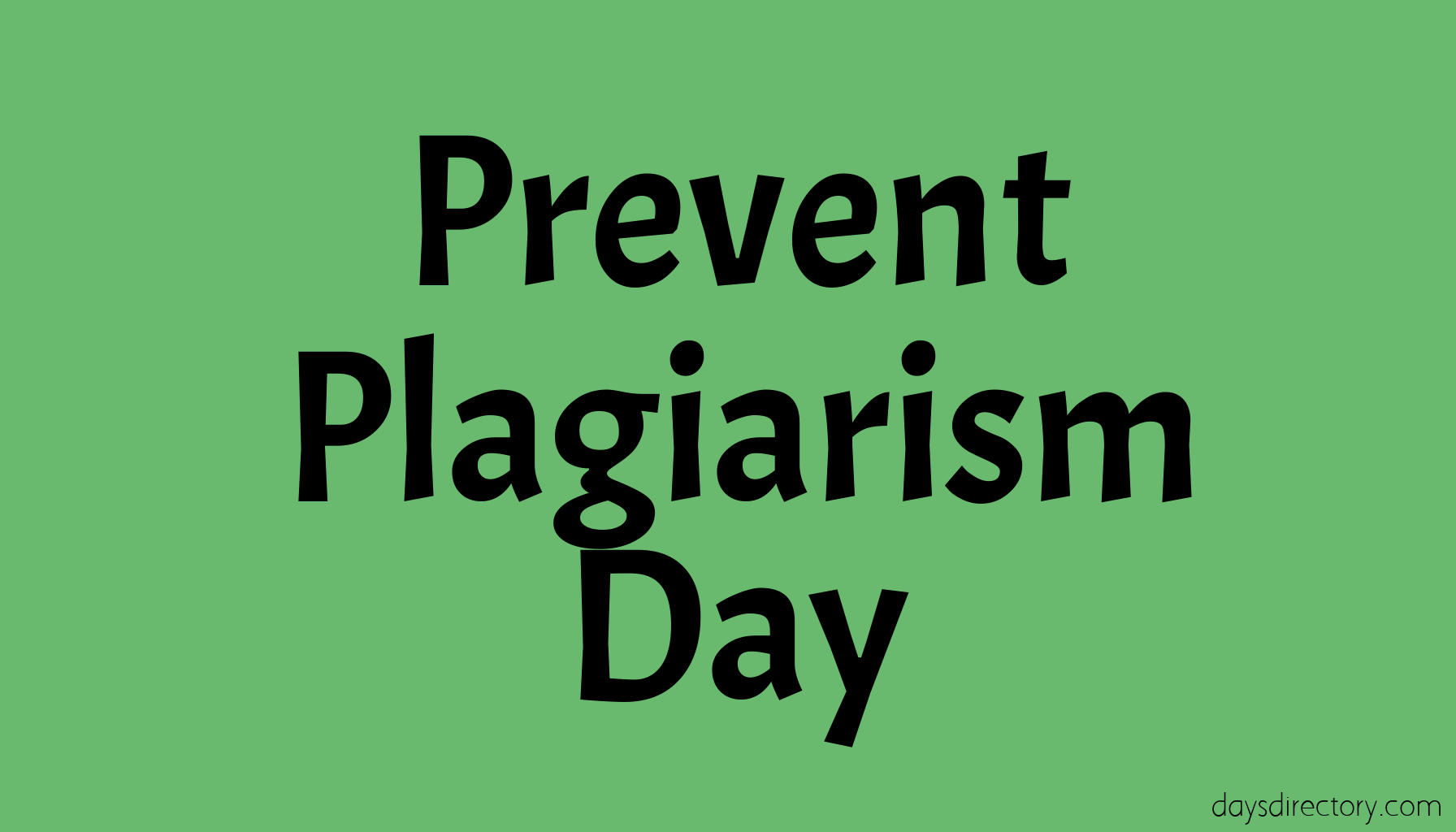 Prevent Plagiarism Day