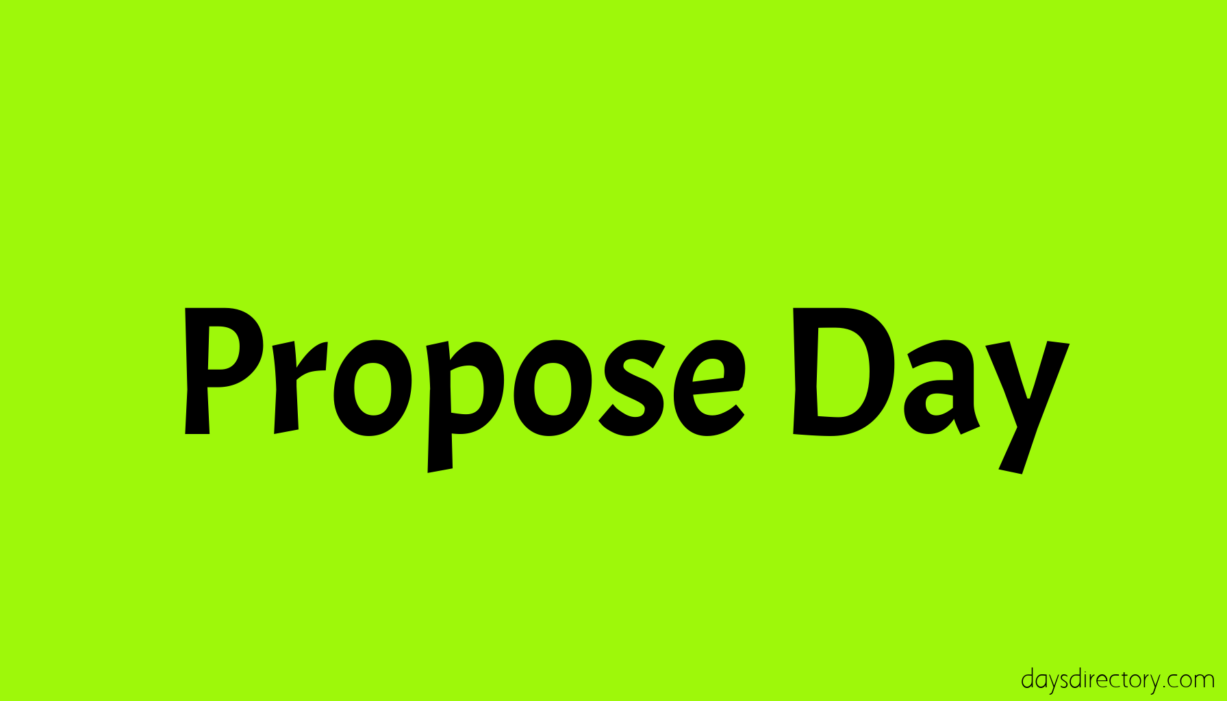 Propose Day