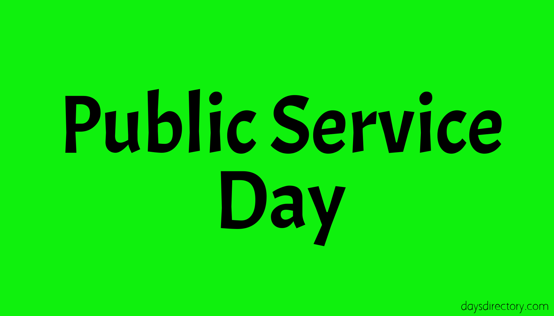 Public Service Day